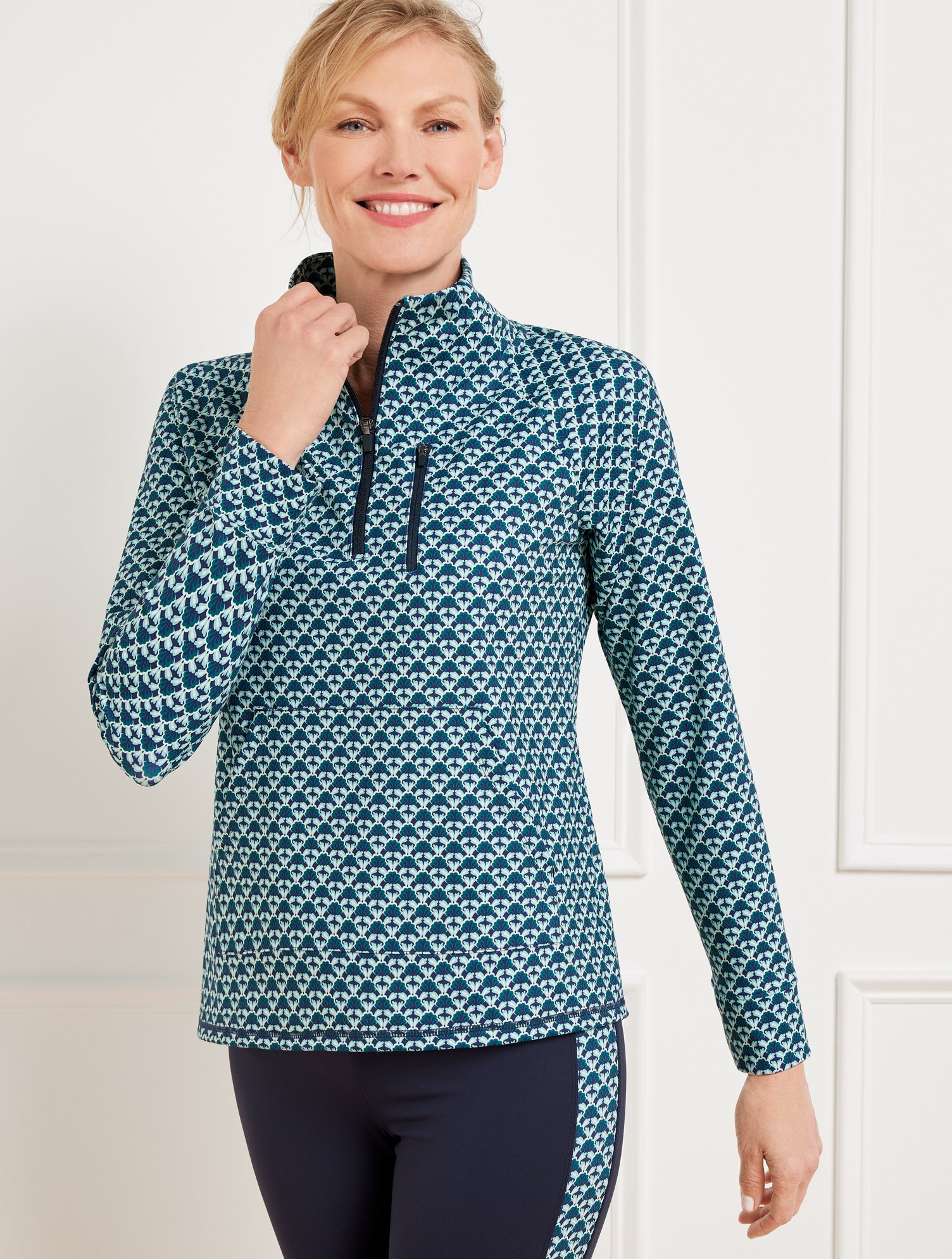 Out & About Half-Zip Pullover - Fascinating Scallop | Talbots