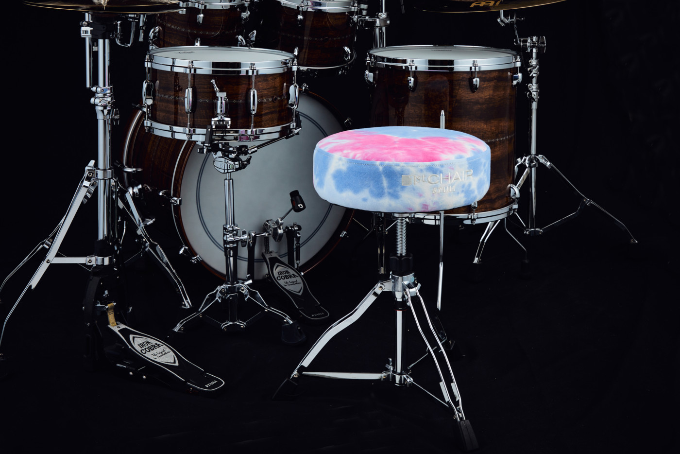 1st Chair Round Rider w/ Tie-Dye Fabric Top Seats -Limited Product