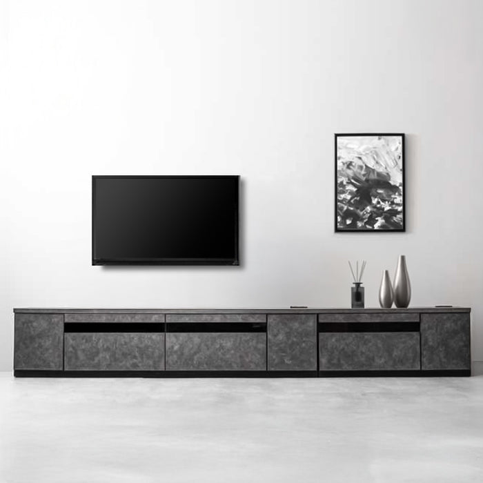 幅270cm］テレビ台 完成品 国産 コンセント付 引出し収納 大川家具