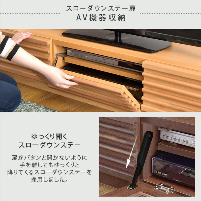 幅120cm アルダー無垢 国産 完成品 テレビ台 ロータイプ *ダリア-TG
