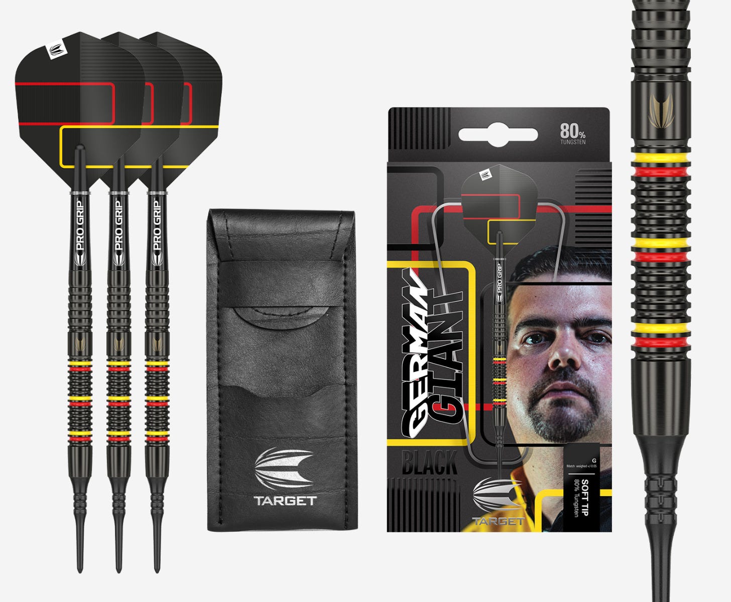 Gabriel Clemens Black 80% Soft Tip Darts | Target Darts