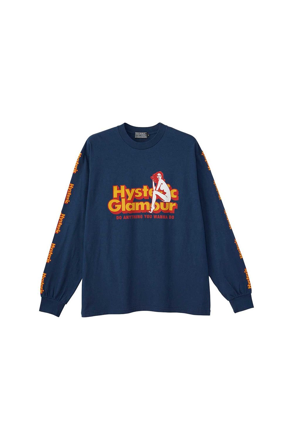 HYSTERIC GLAMOUR - DO ANYTHING Tシャツ / ネイビー | Tempt