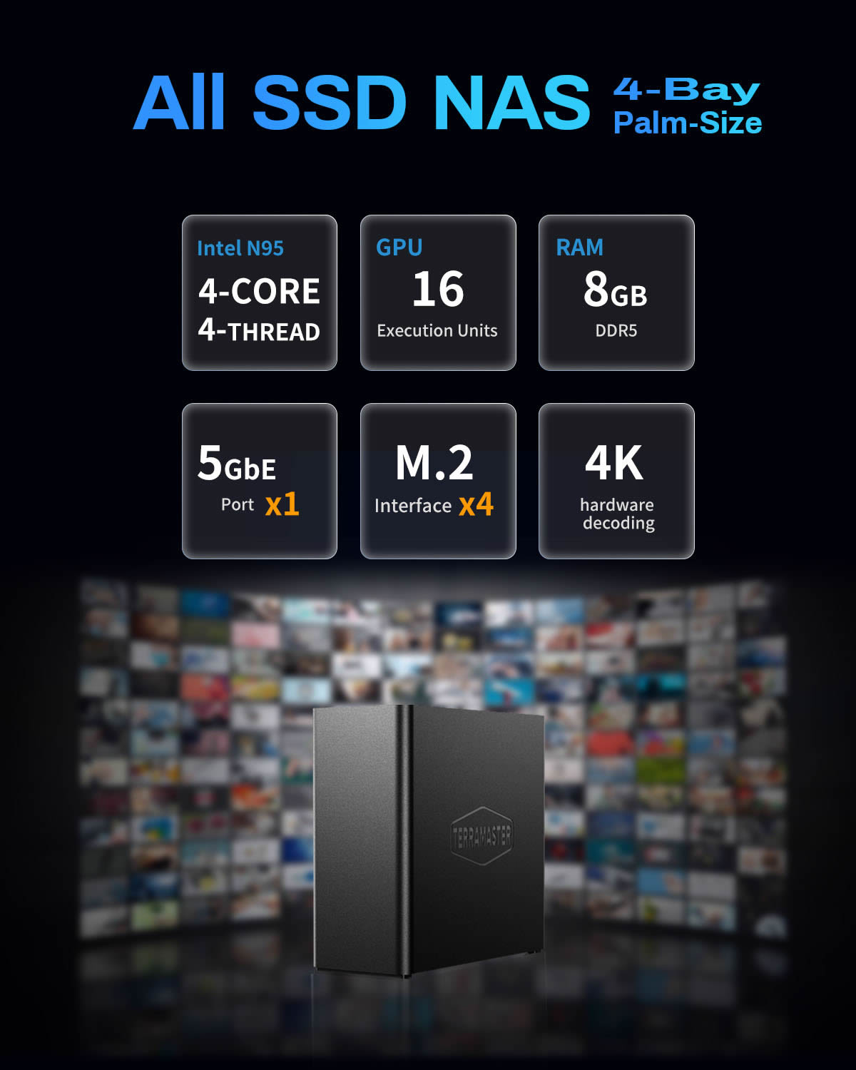 Terramaster F4 SSD 4-bay All-Flash NAS Storage – TerraMaster