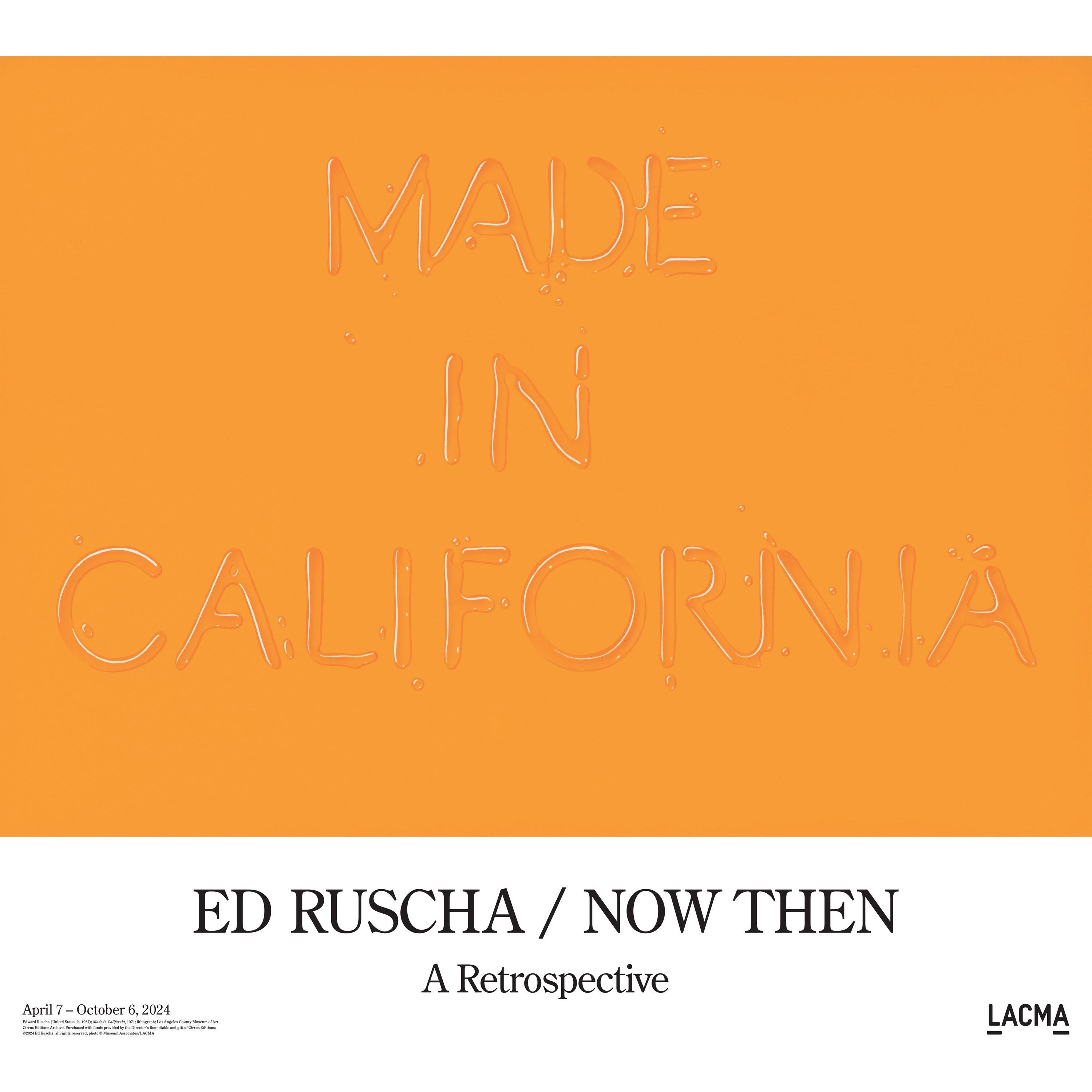 Ed Ruscha Exhibition Poster for LACMA – LACMA Store