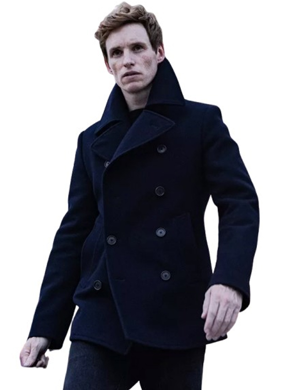 The Day Of The Jackal S01 Jackal Black Peacoat - The Movie Fashion