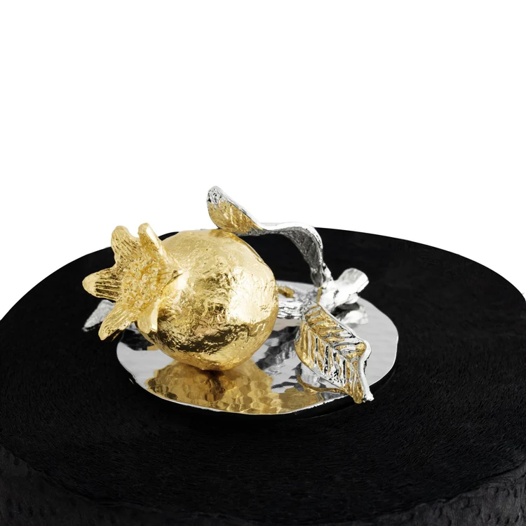 Michael Aram Pomegranate Silver & Gold Paper Towel Holder - The