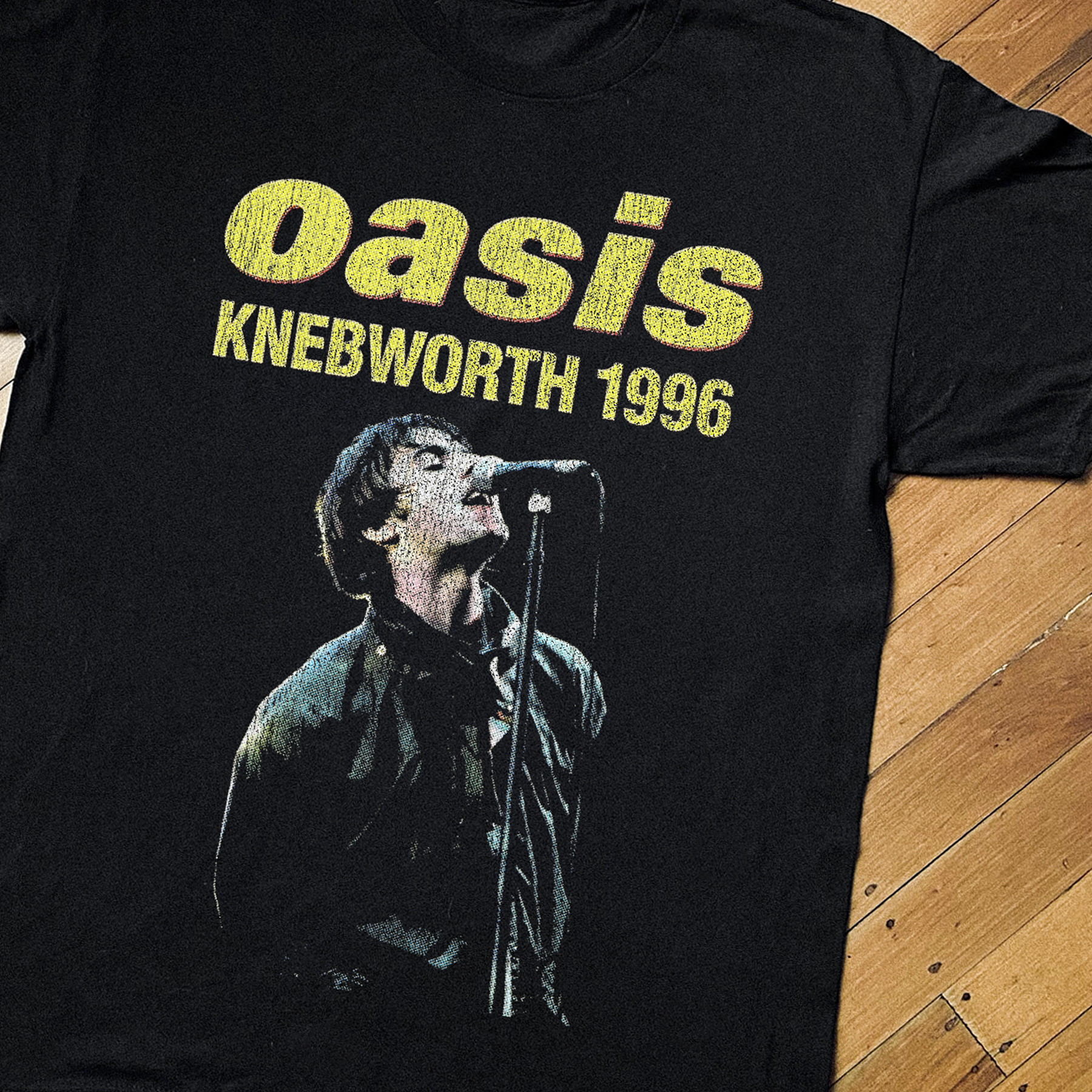 96 Oasis Live From Knebworth Black T-Shirt – Parallel