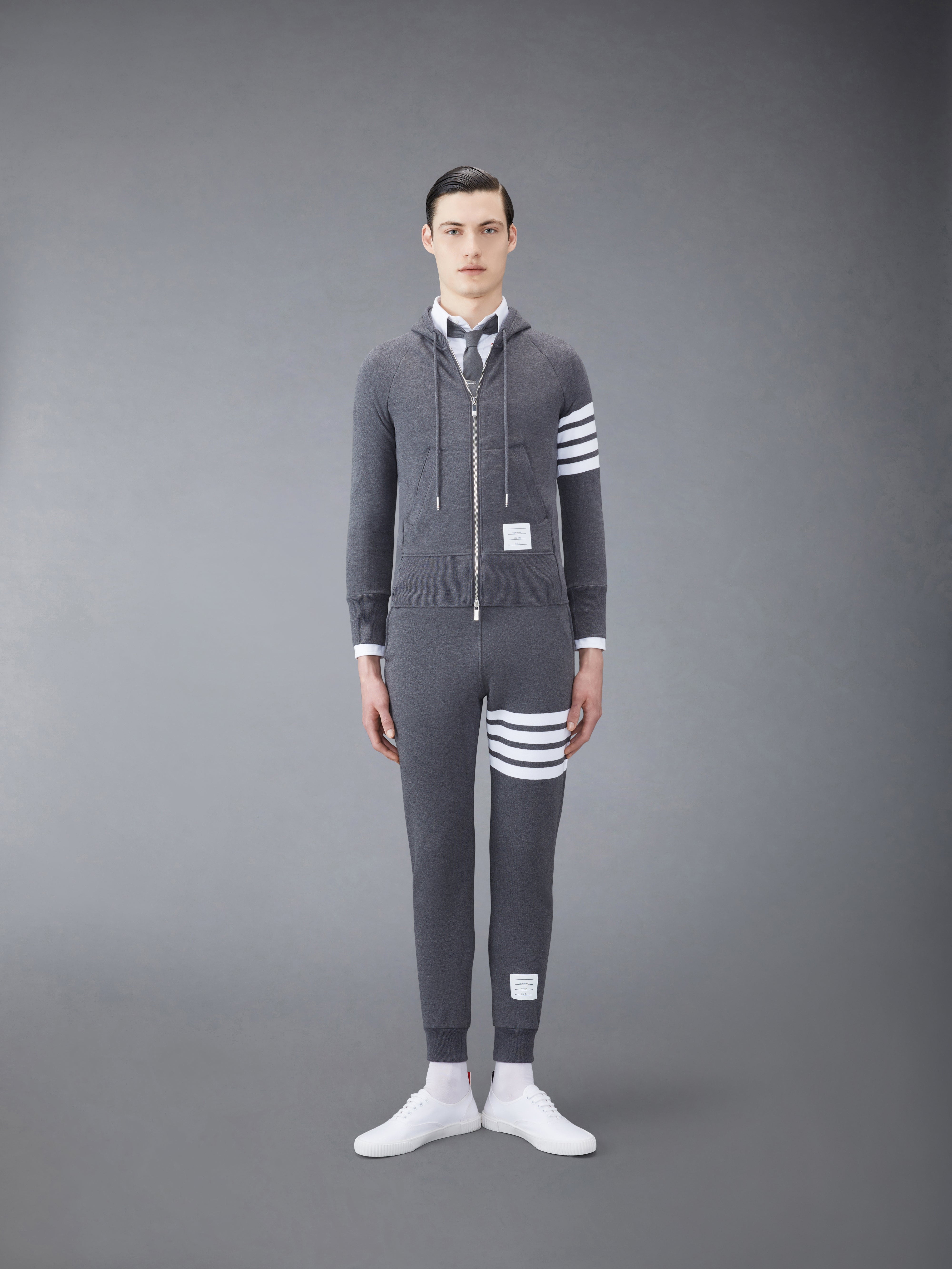 クラシック ループバック 4BAR フルジップアップ フーディー | Thom Browne