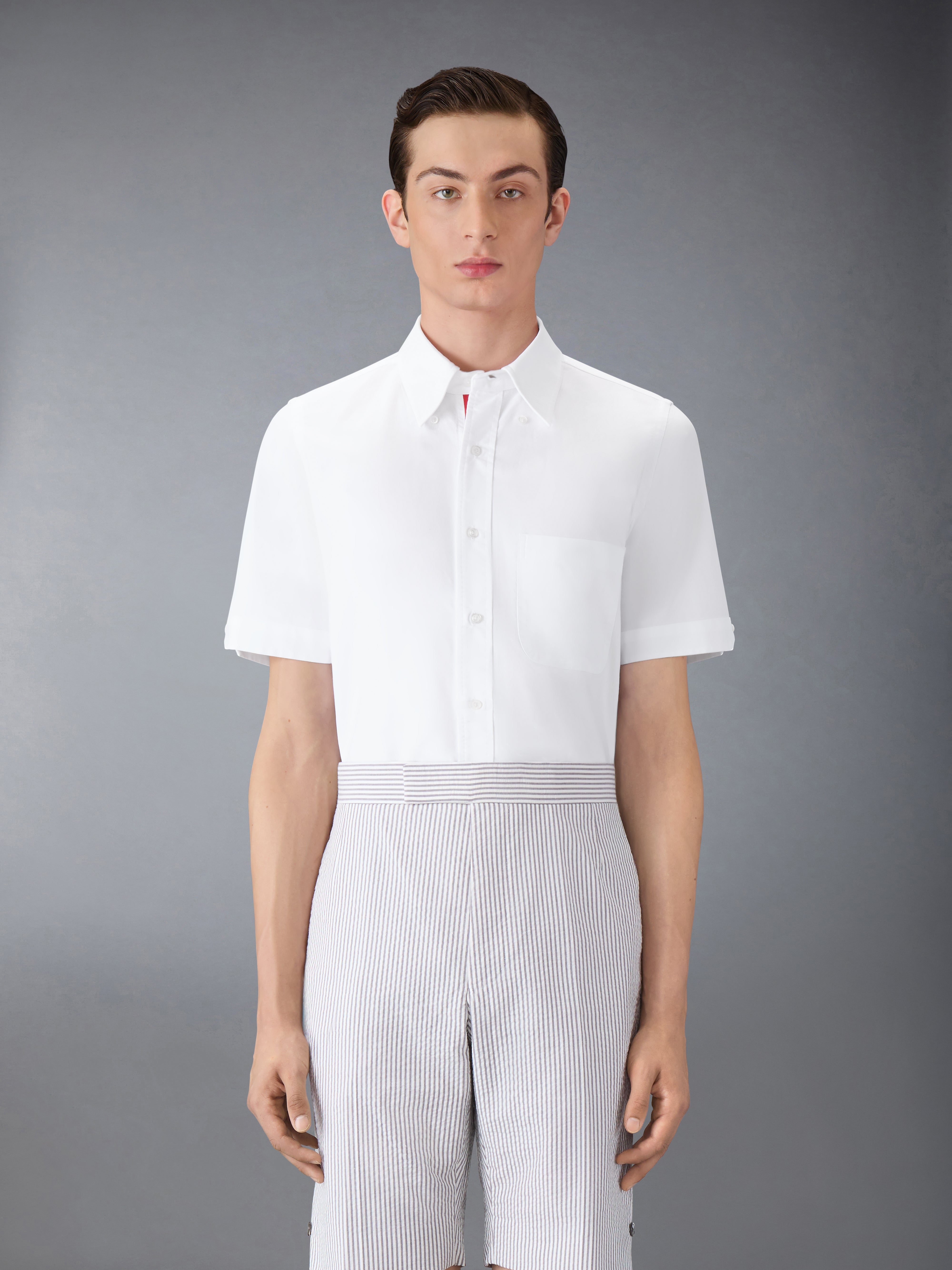 Oxford Short Sleeve Shirt | Thom Browne