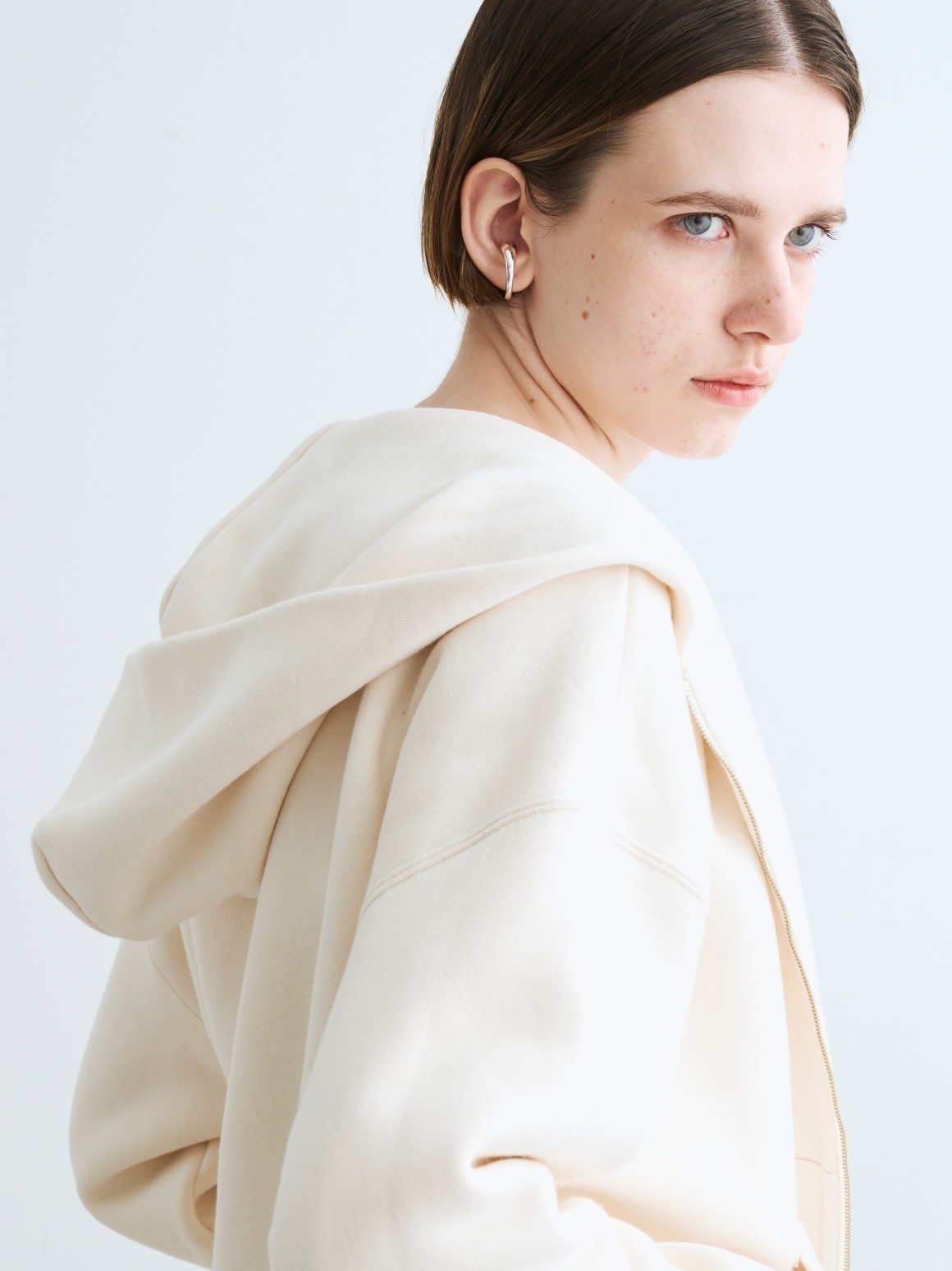 Silky terry zipup hoody｜スリードッツ オフィシャルオンラインショップ