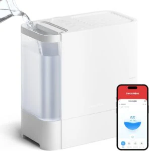 SwitchBot 気化式加湿器』レビュー、フィルター自動乾燥機能搭載