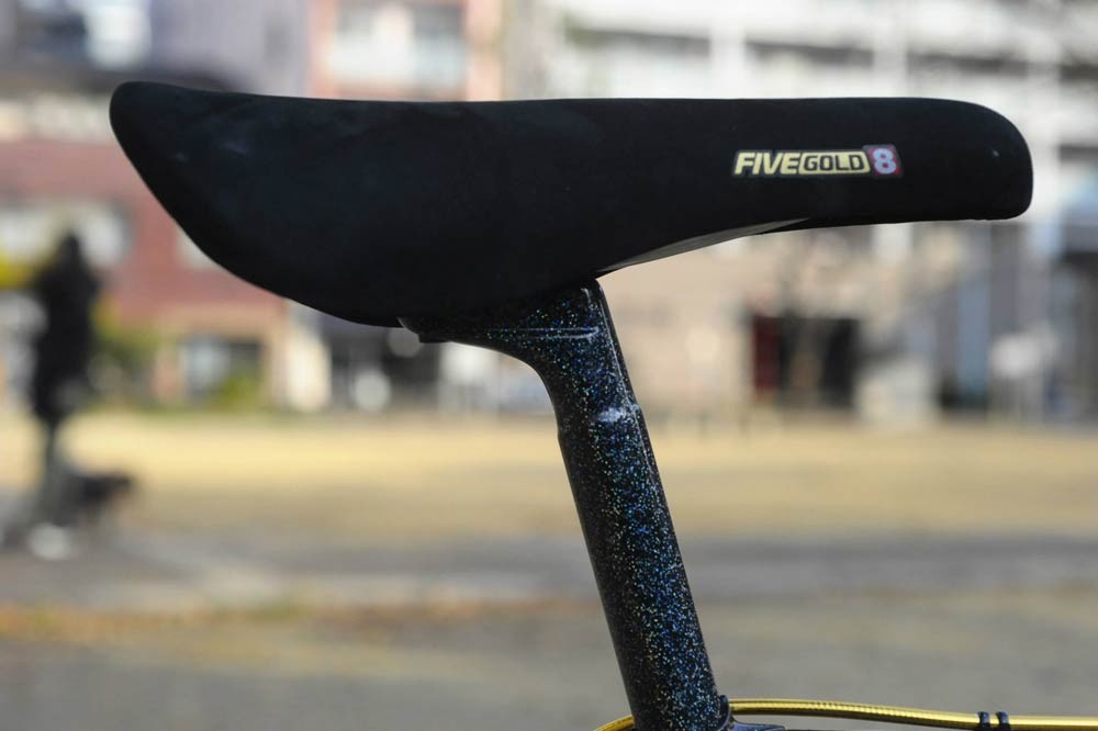 Kashimax Five Gold 8P Keirin Track Saddle (NJS) - Saddles