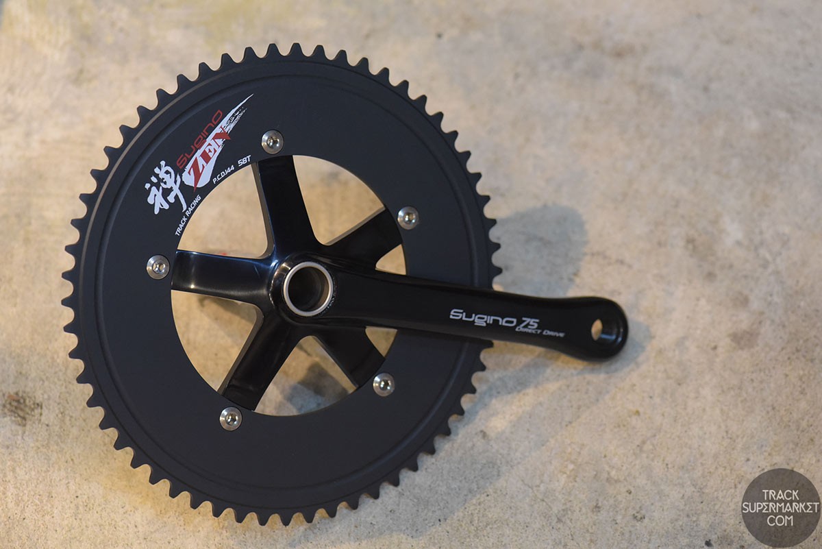Sugino 75 DD 2 Track Racing Crank Set - Direct Drive - Black