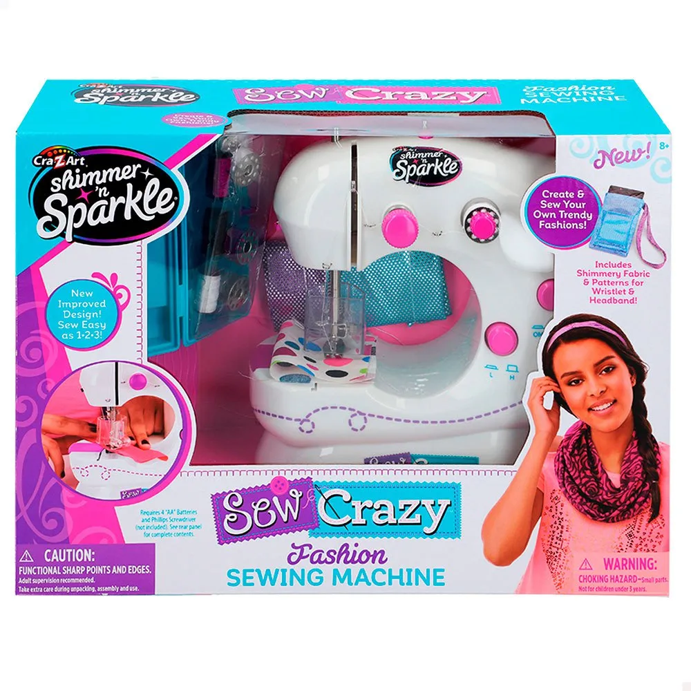 Cra-z-art Macchina da cucire giocattolo Shimmer ´n Sparkle Sew