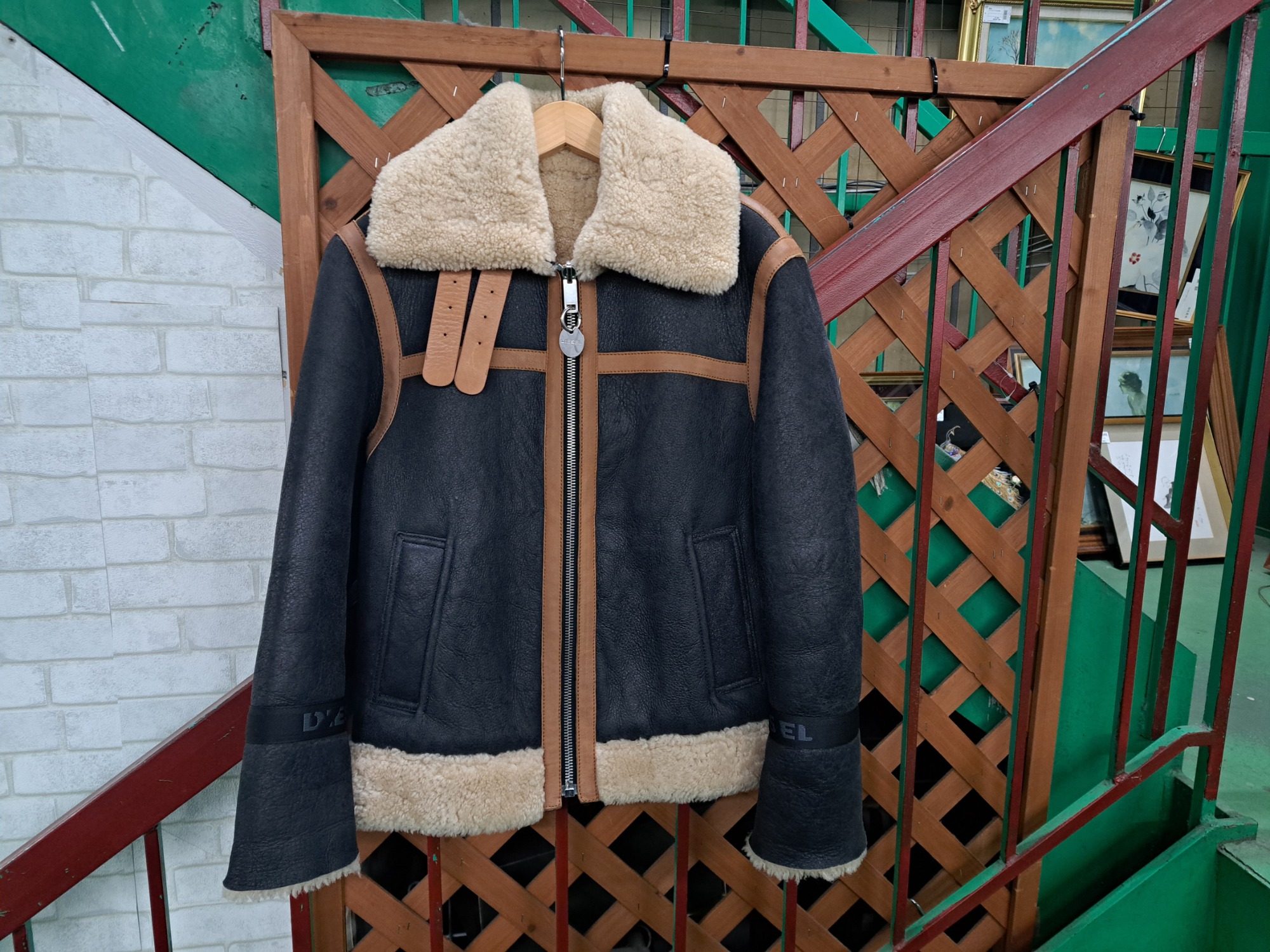 DIESEL/ディーゼル】リバーシブルムートンジャケット FOLSON GIACCAを