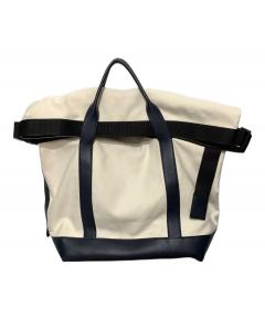 中古・古着通販】sacai (サカイ) ロゴハンドバッグ ホワイト サイズ