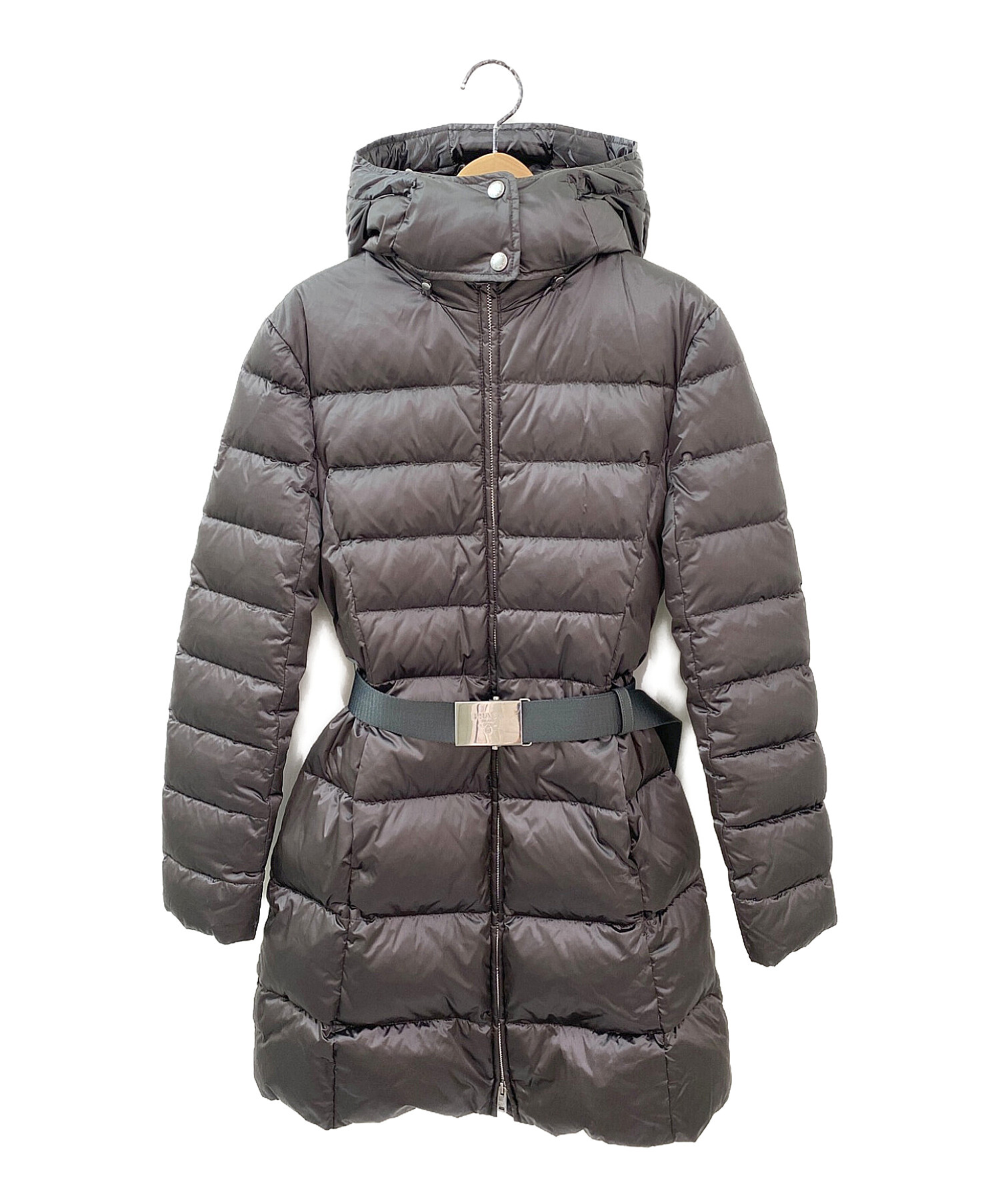 中古・古着通販】PRADA (プラダ) ベルト付ハーフダウンコート ライト