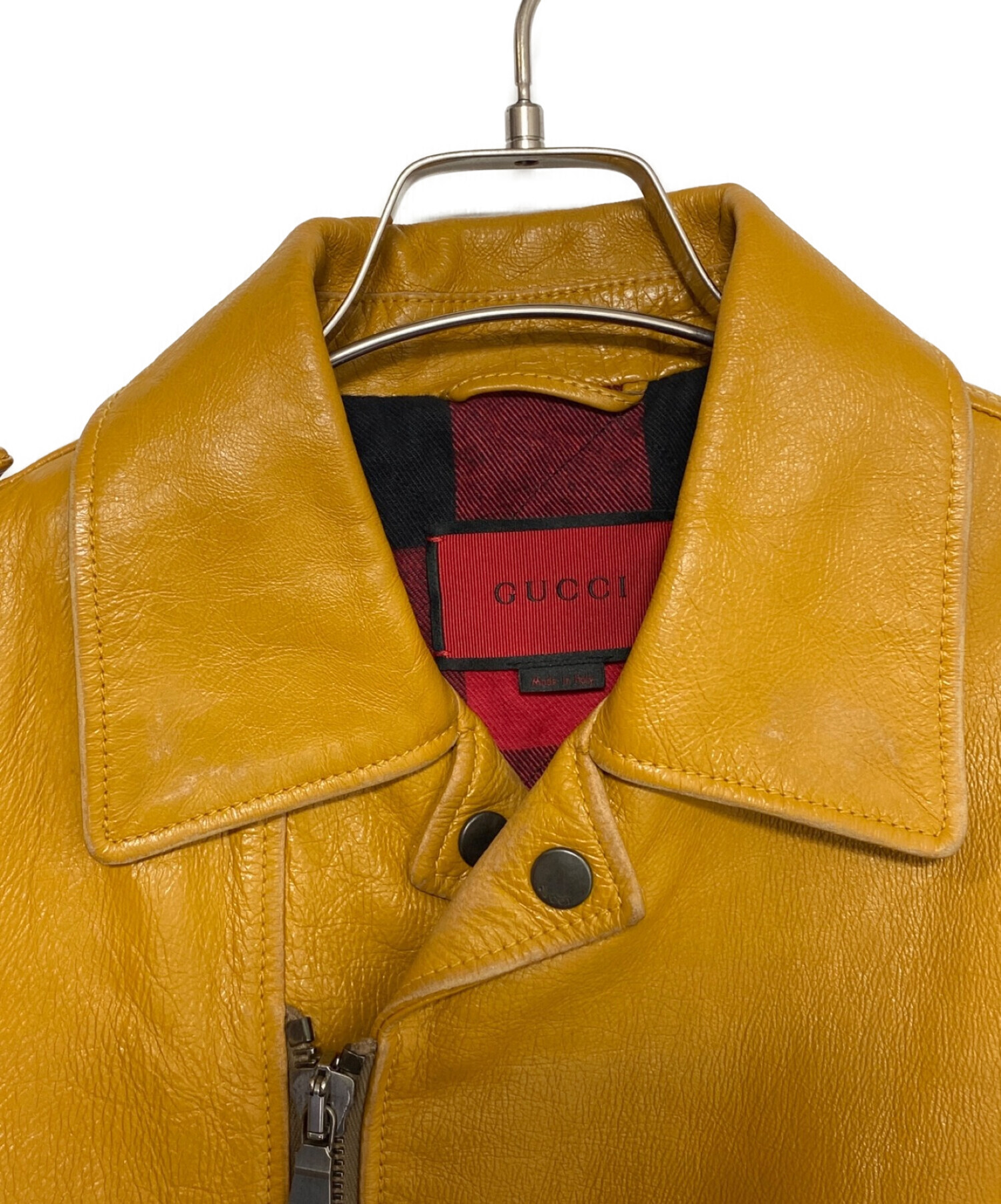 中古・古着通販】GUCCI (グッチ) LOVEDダブルライダースジャケット