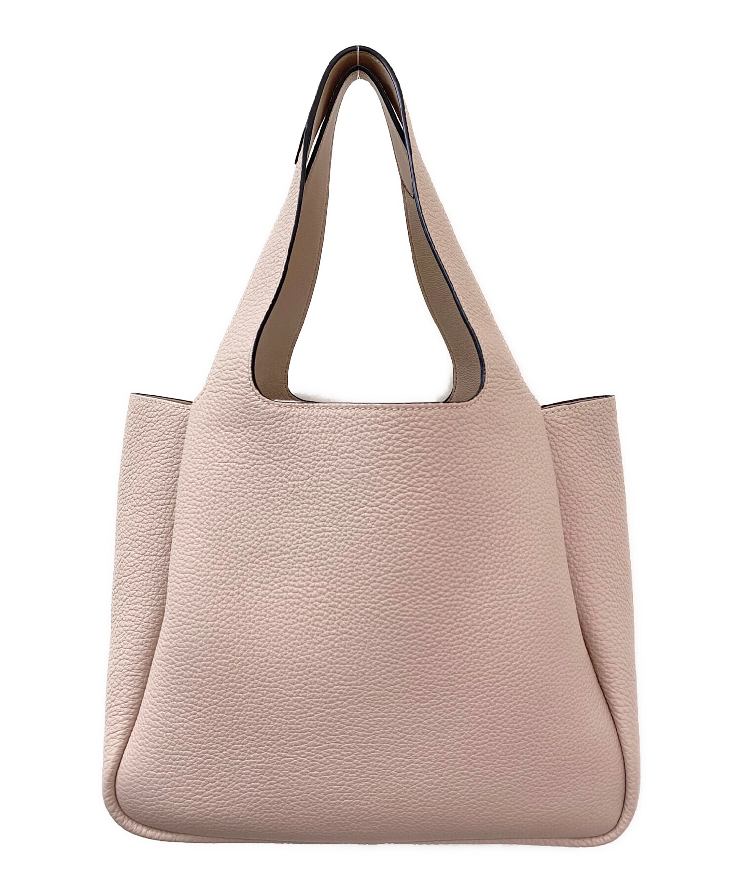 中古・古着通販】PRADA (プラダ) レザー トートバッグ ピンクベージュ