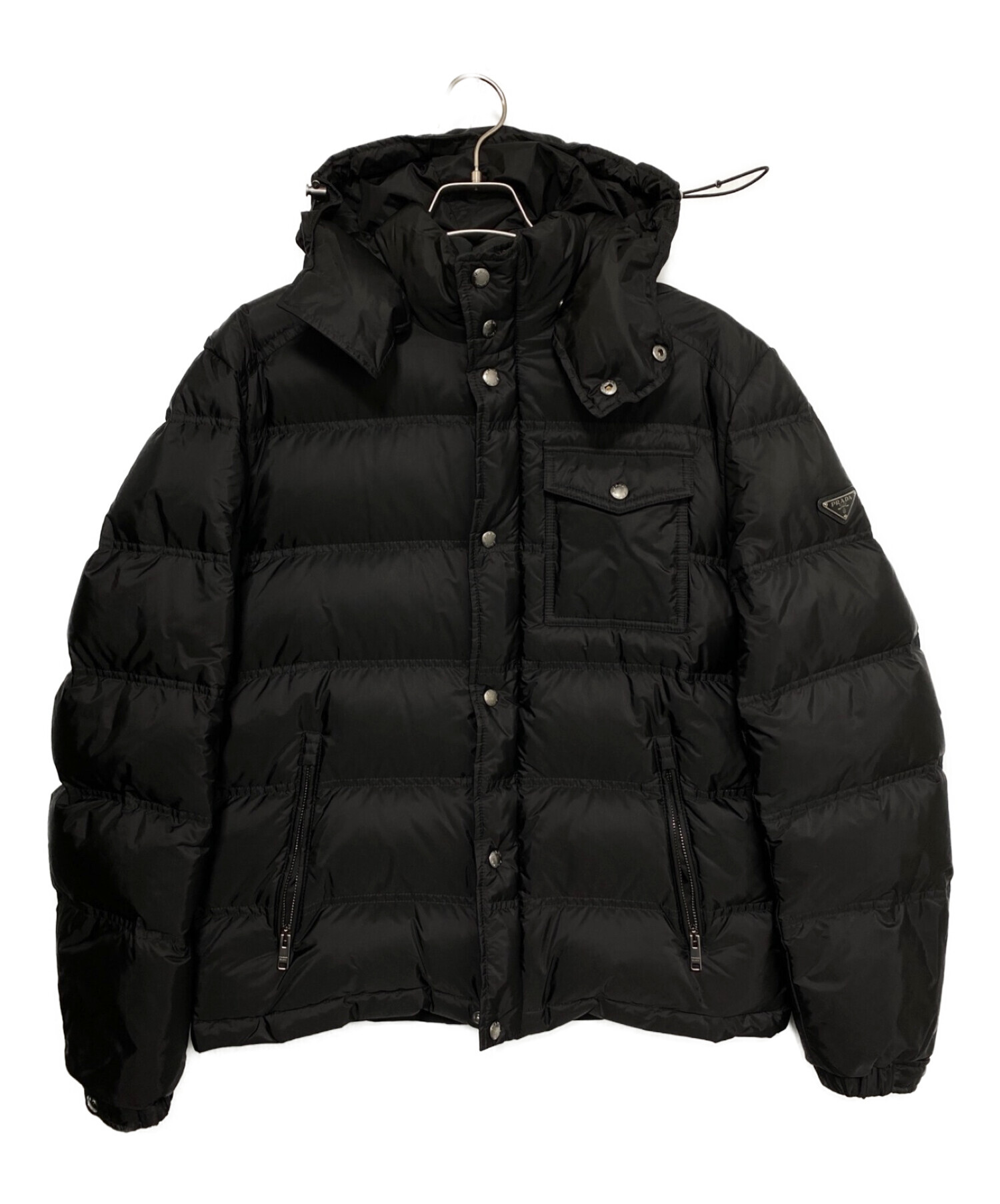 中古・古着通販】PRADA (プラダ) プレート ダウンジャケット ブラック