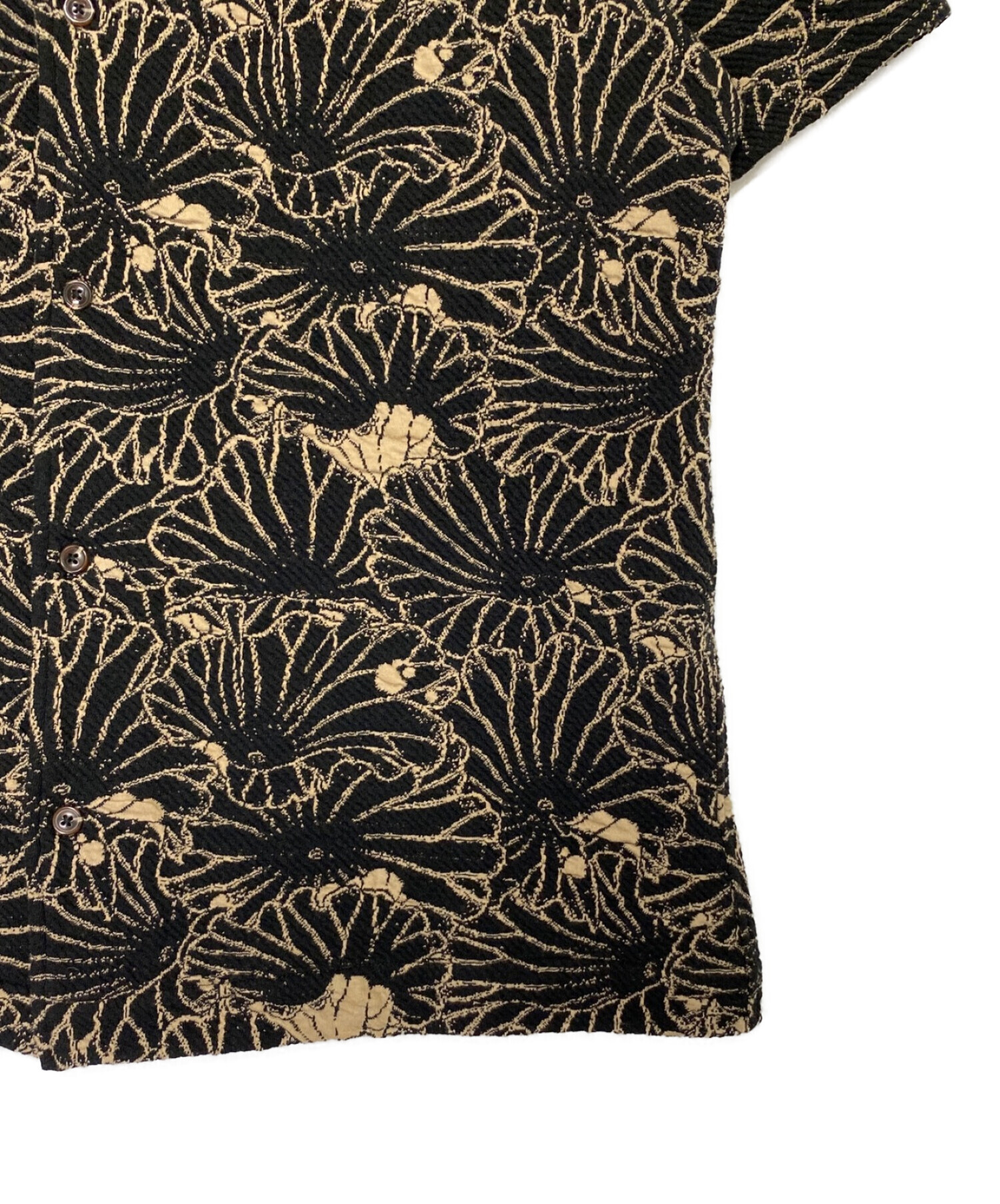中古・古着通販】Gakkin (ガッキン) JACQUARD LOTUS LEAVES S/S SHIRT