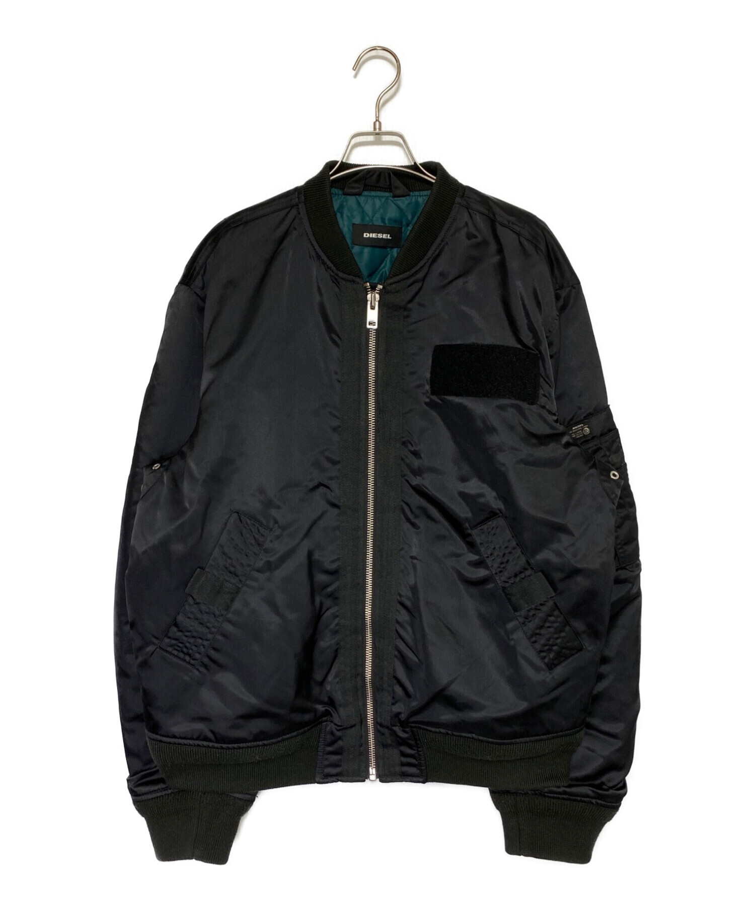 中古・古着通販】DIESEL (ディーゼル) MA-1ジャケット ブラック サイズ