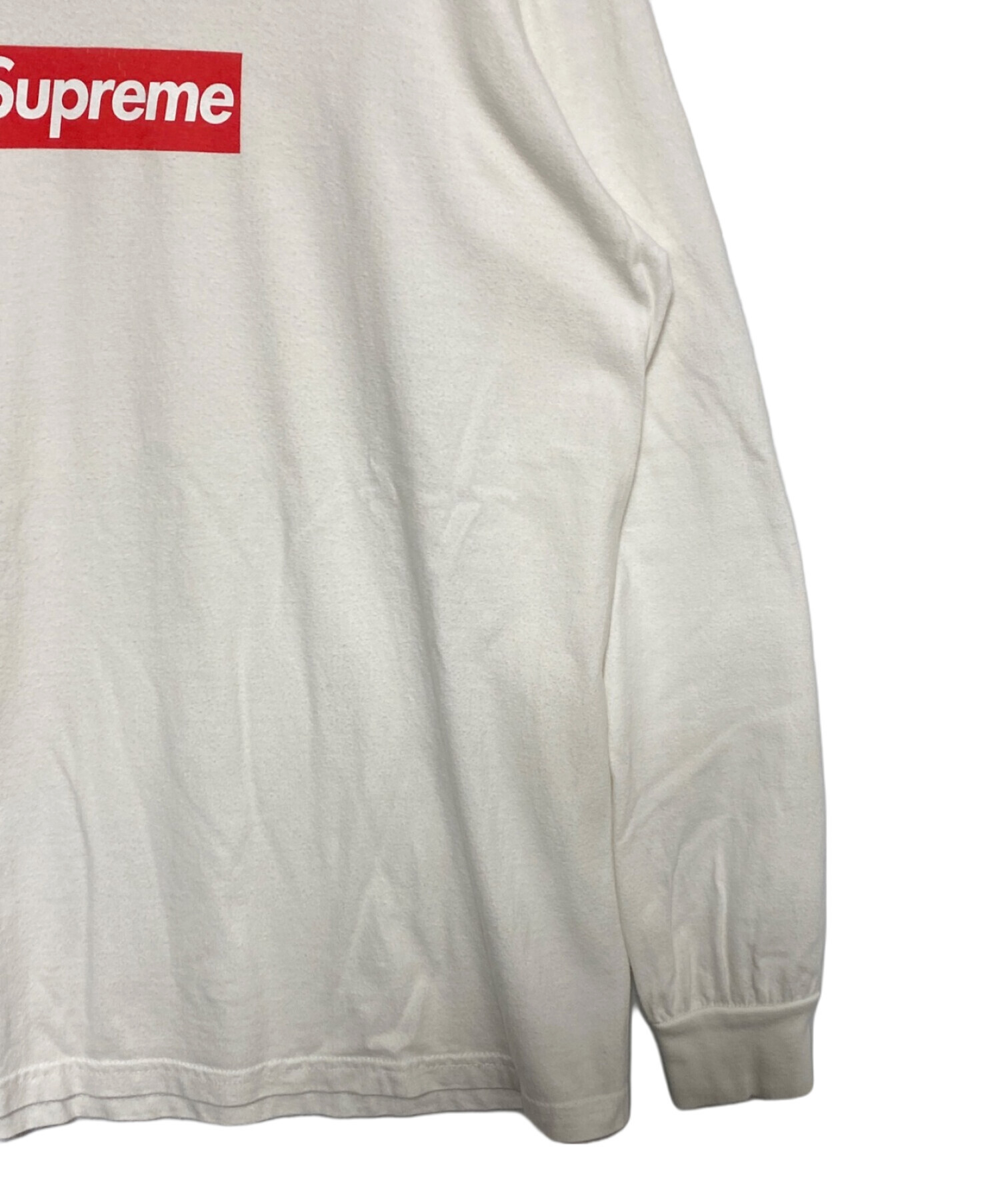 中古・古着通販】SUPREME (シュプリーム) Box Logo L/S Tee ホワイト