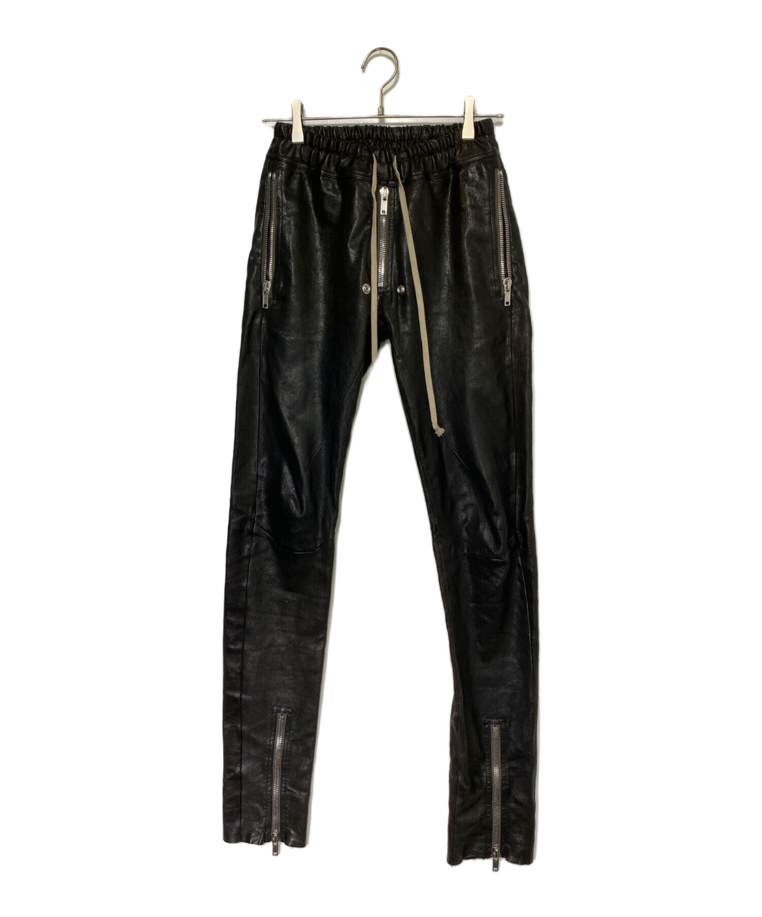中古・古着通販】RICK OWENS (リックオウエンス) レザーパンツ