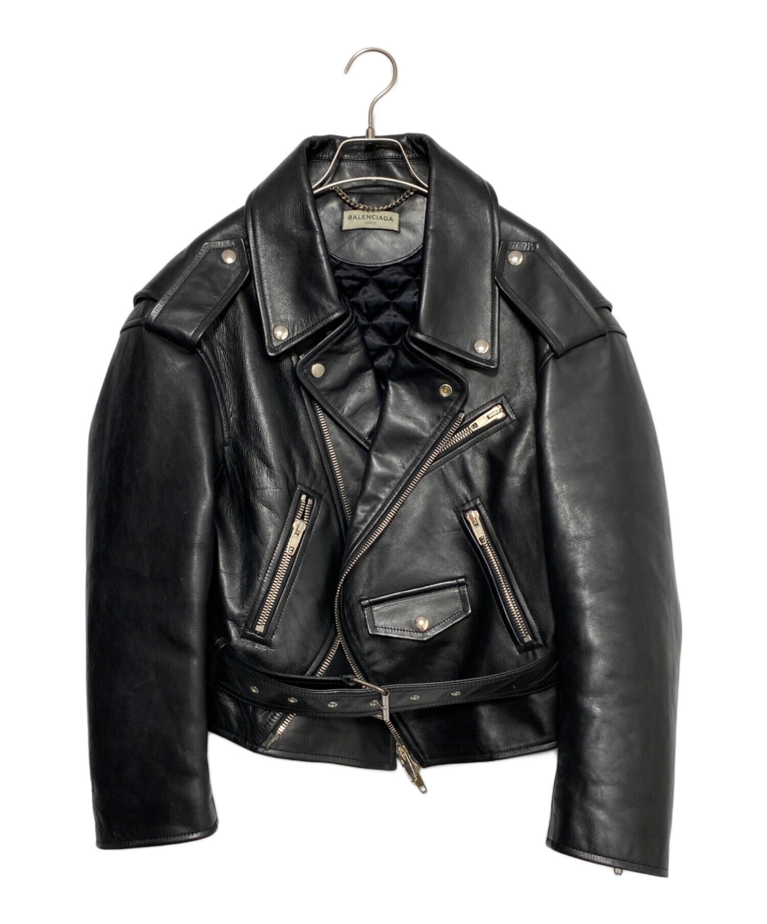 中古・古着通販】BALENCIAGA (バレンシアガ) SWING TOP LEATHER JACKET