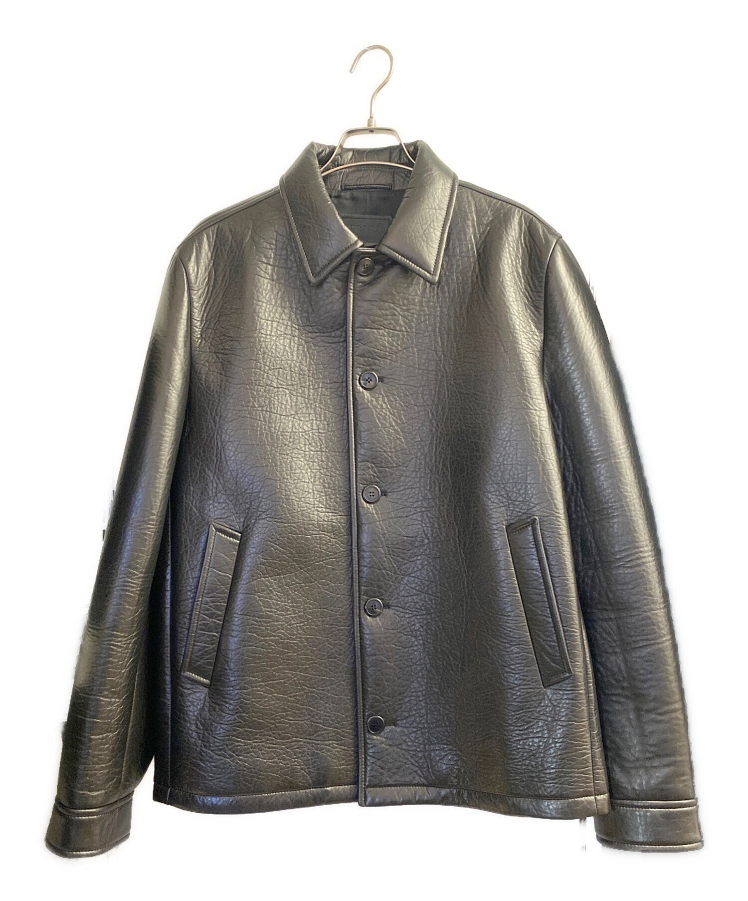 中古・古着通販】PRADA (プラダ) ナッパレザー カバンジャケット