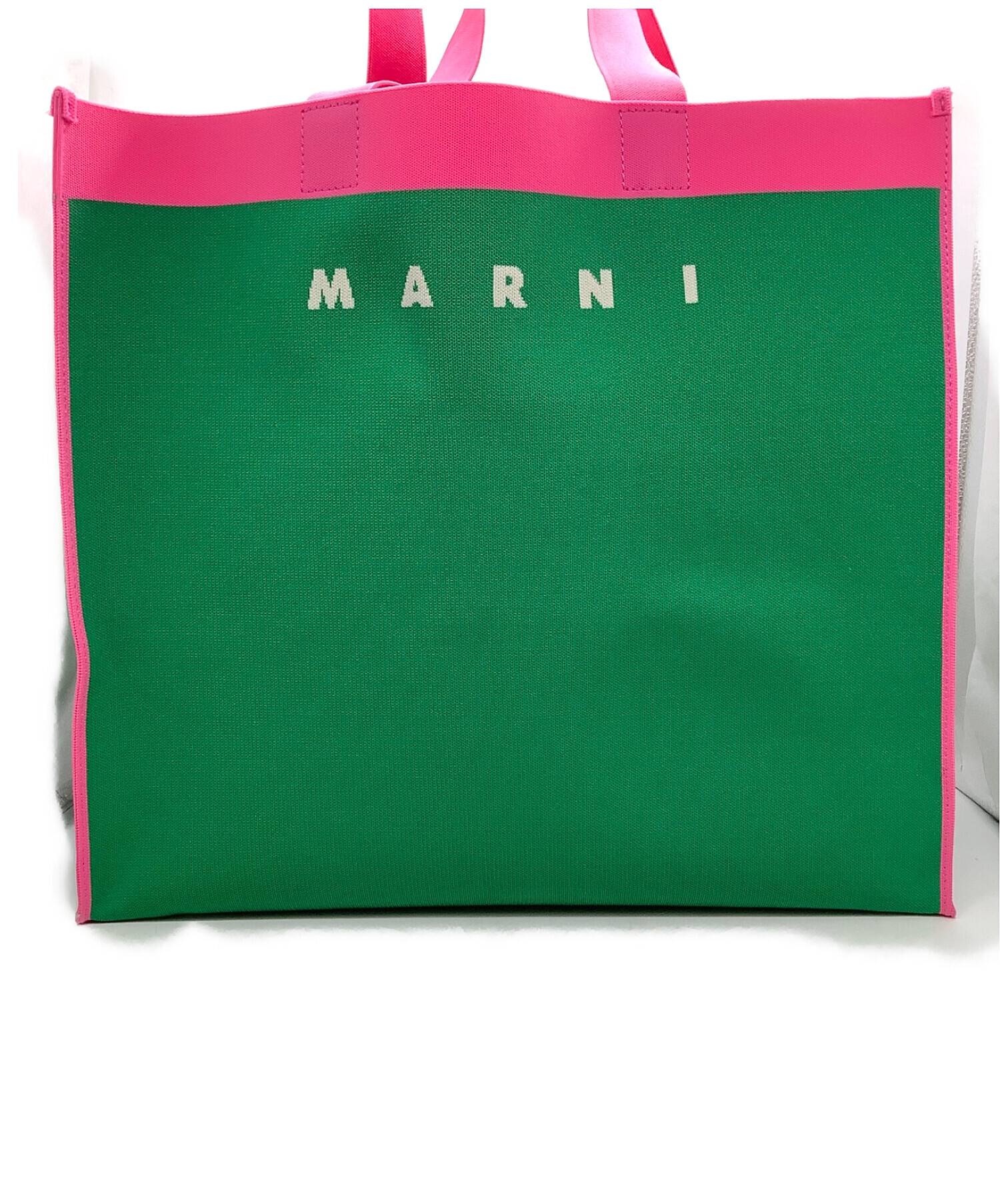 中古・古着通販】MARNI (マルニ) ジャガードショッピングバッグ ピンク