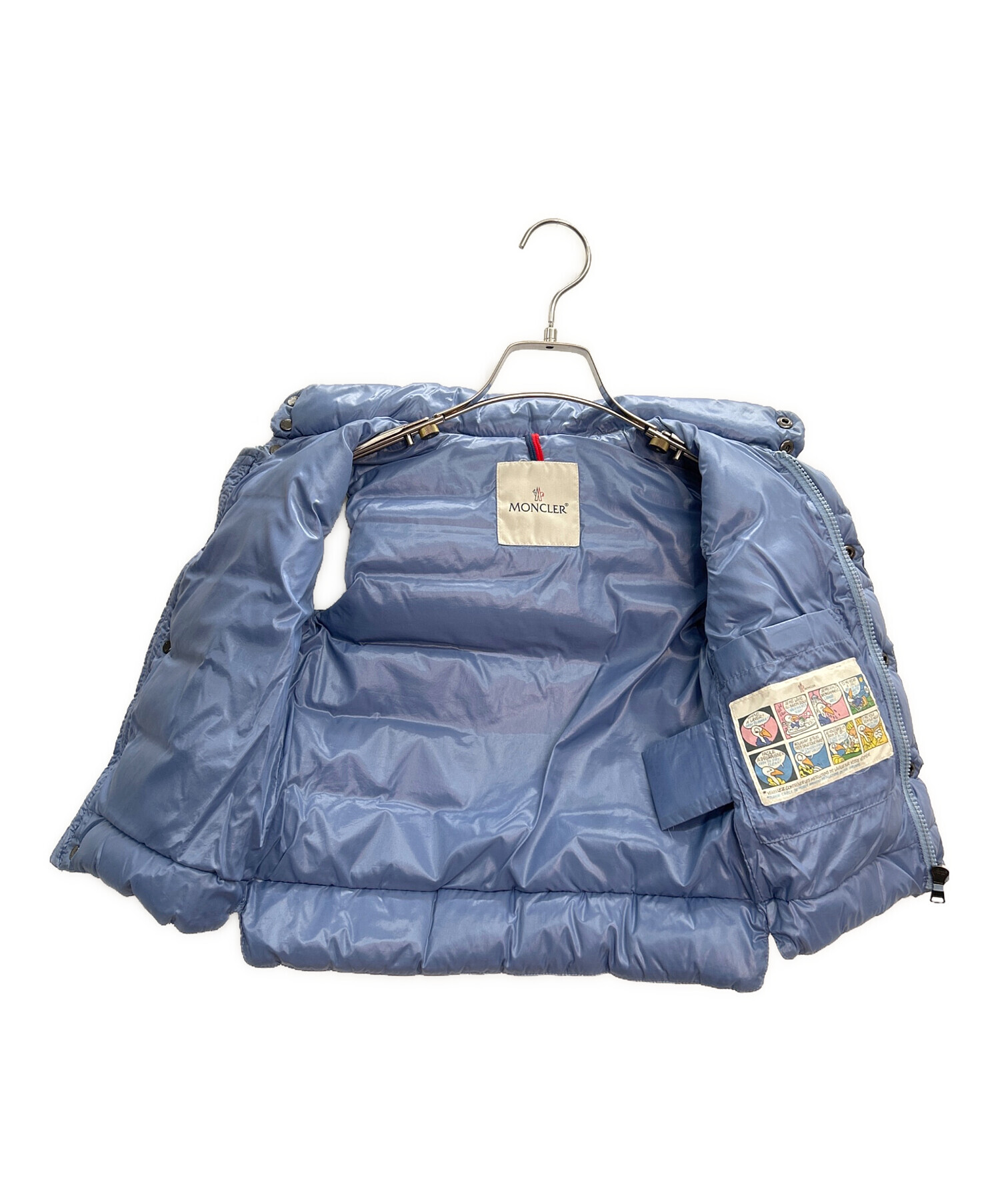 中古・古着通販】MONCLER (モンクレール) ダウンベスト ブルー サイズ
