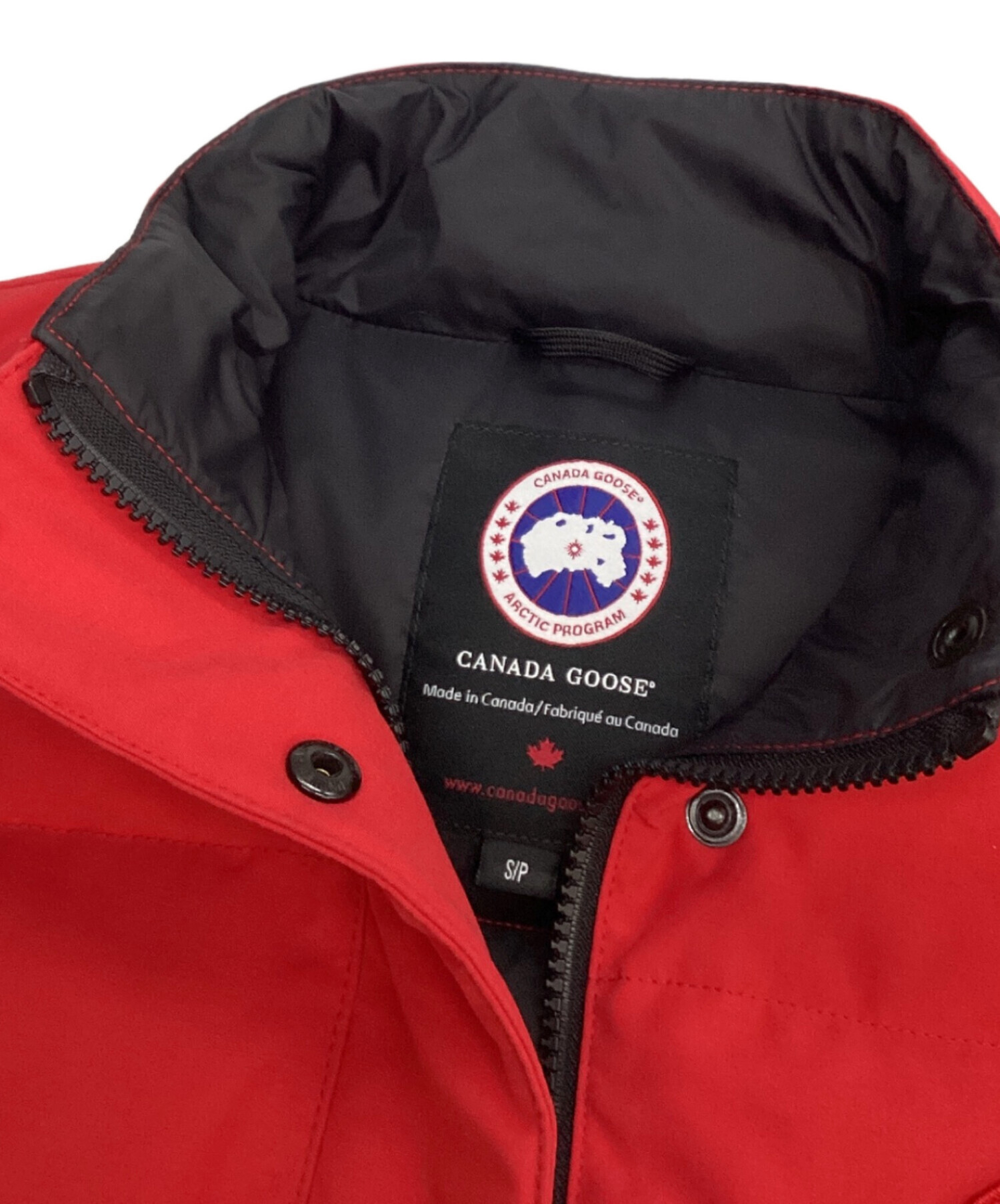 中古・古着通販】CANADA GOOSE (カナダグース) ダウンベスト レッド