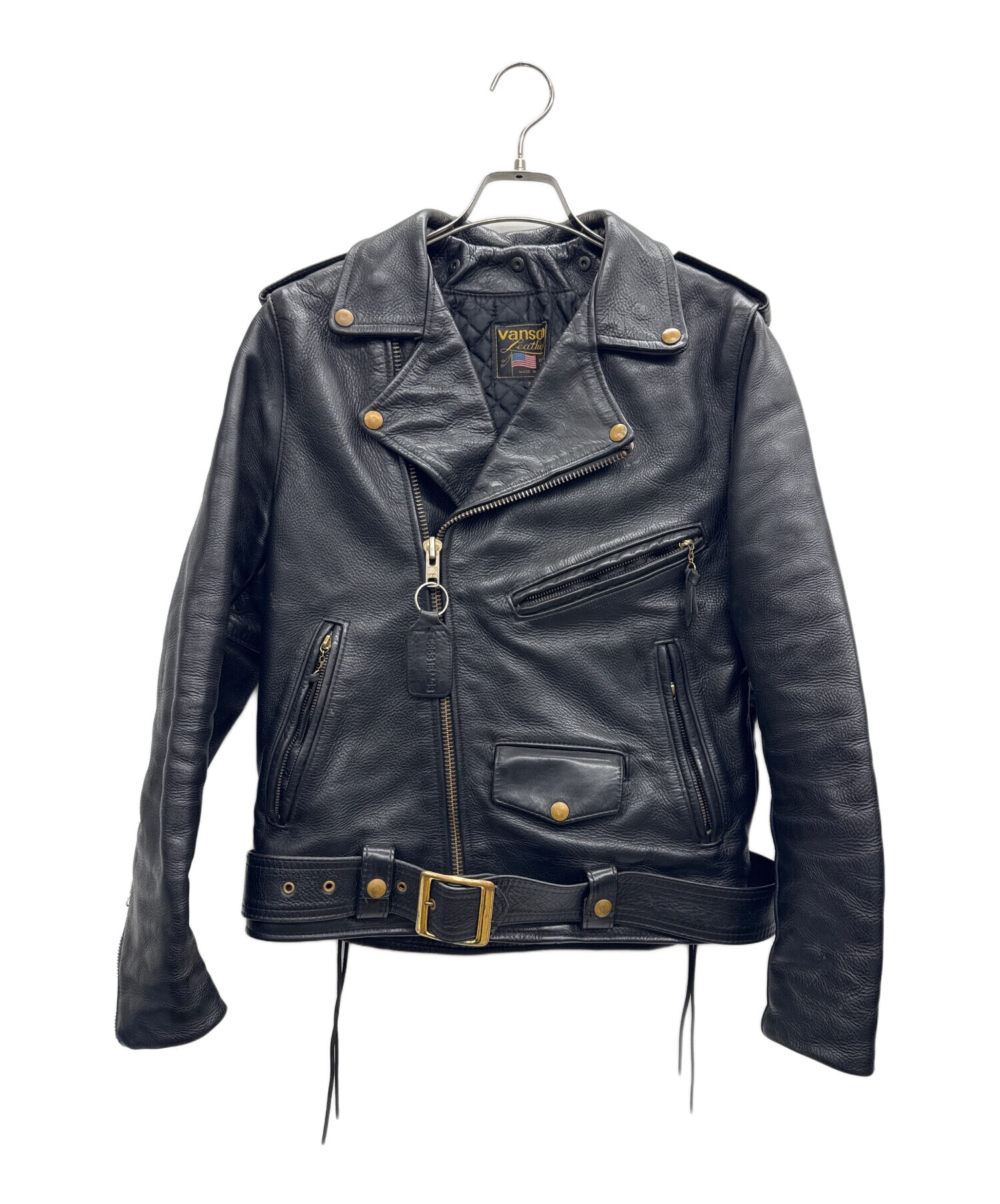中古・古着通販】VANSON (バンソン) ダブルライダースジャケット
