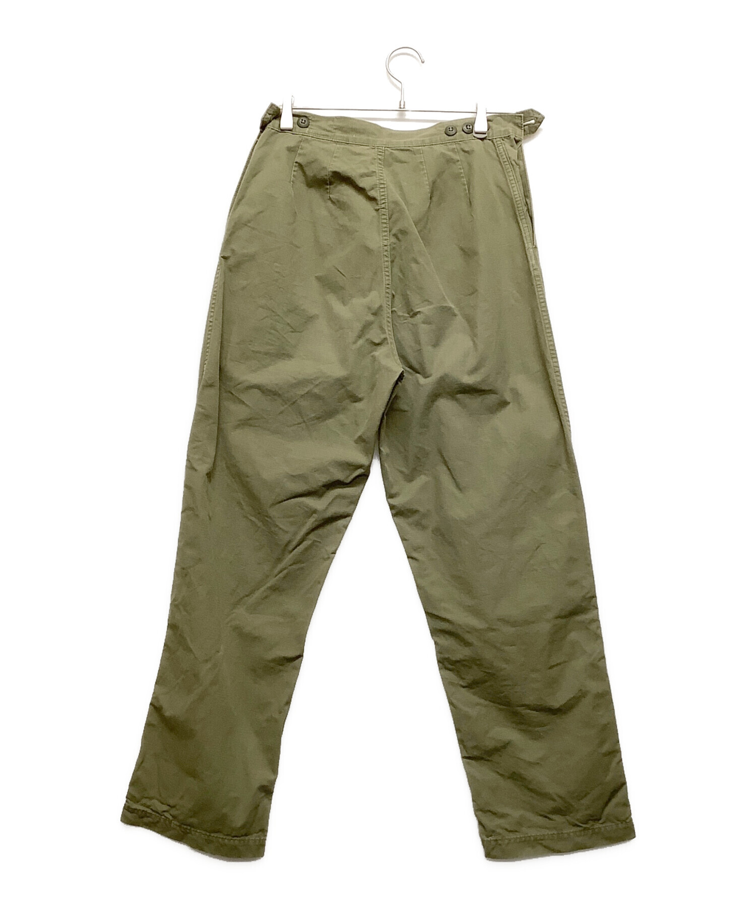 中古・古着通販】orSlow (オアスロウ) ベイカーパンツ グリーン サイズ