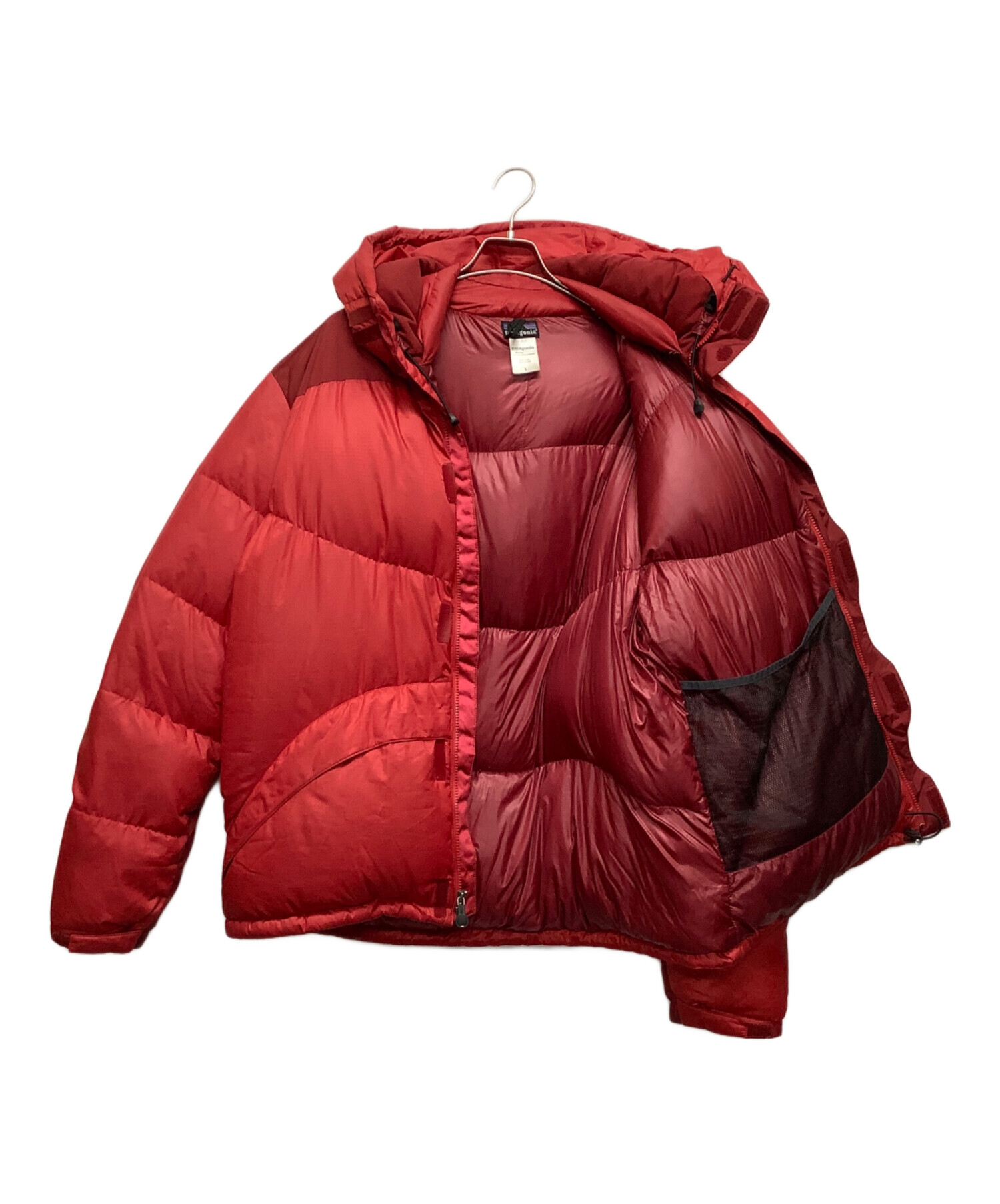 □patagoniaレッド赤ダウンセータージャケットSパタゴニア84673 希少