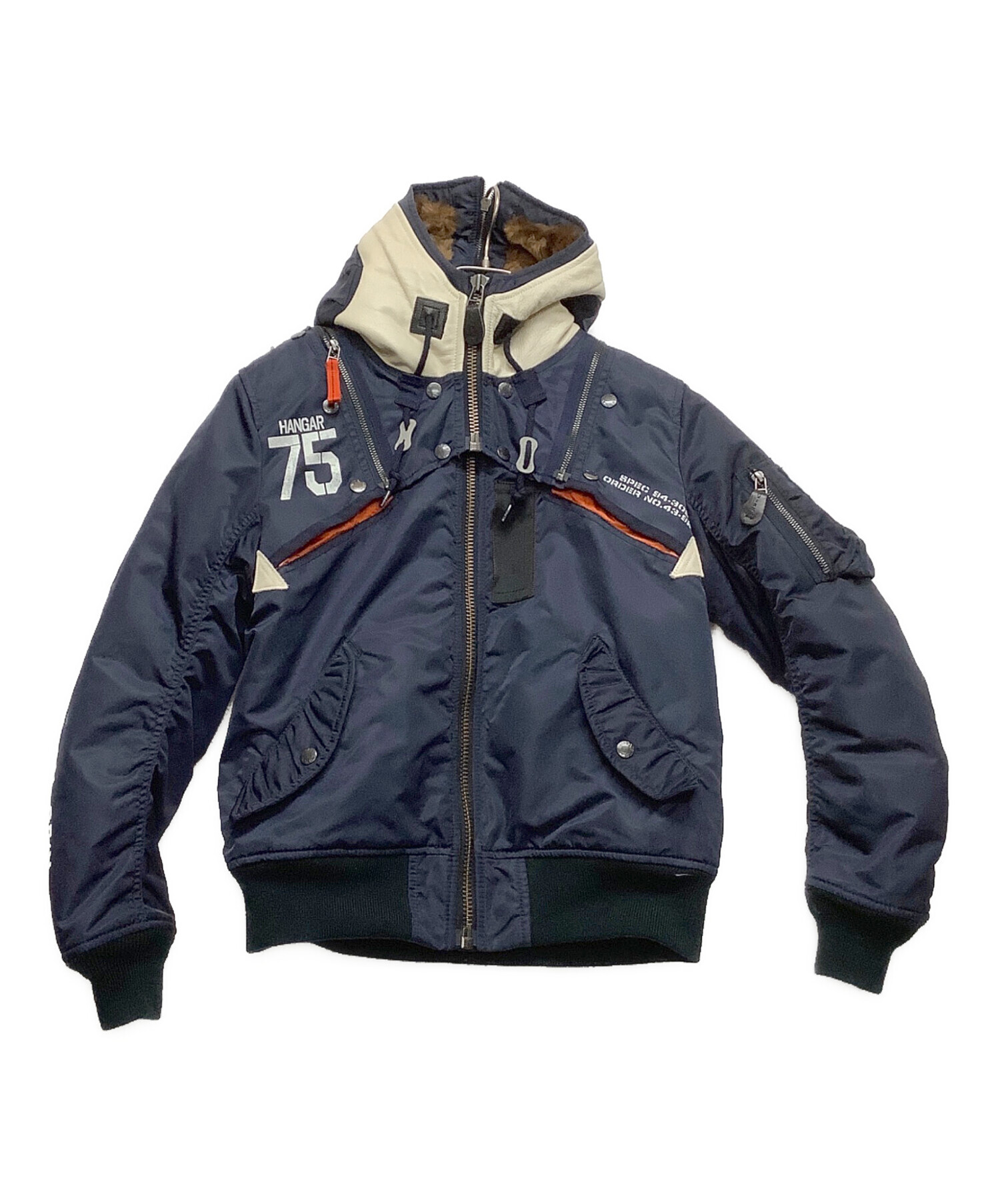 中古・古着通販】AVIREX (アヴィレックス) MA-1ジャケット ネイビー