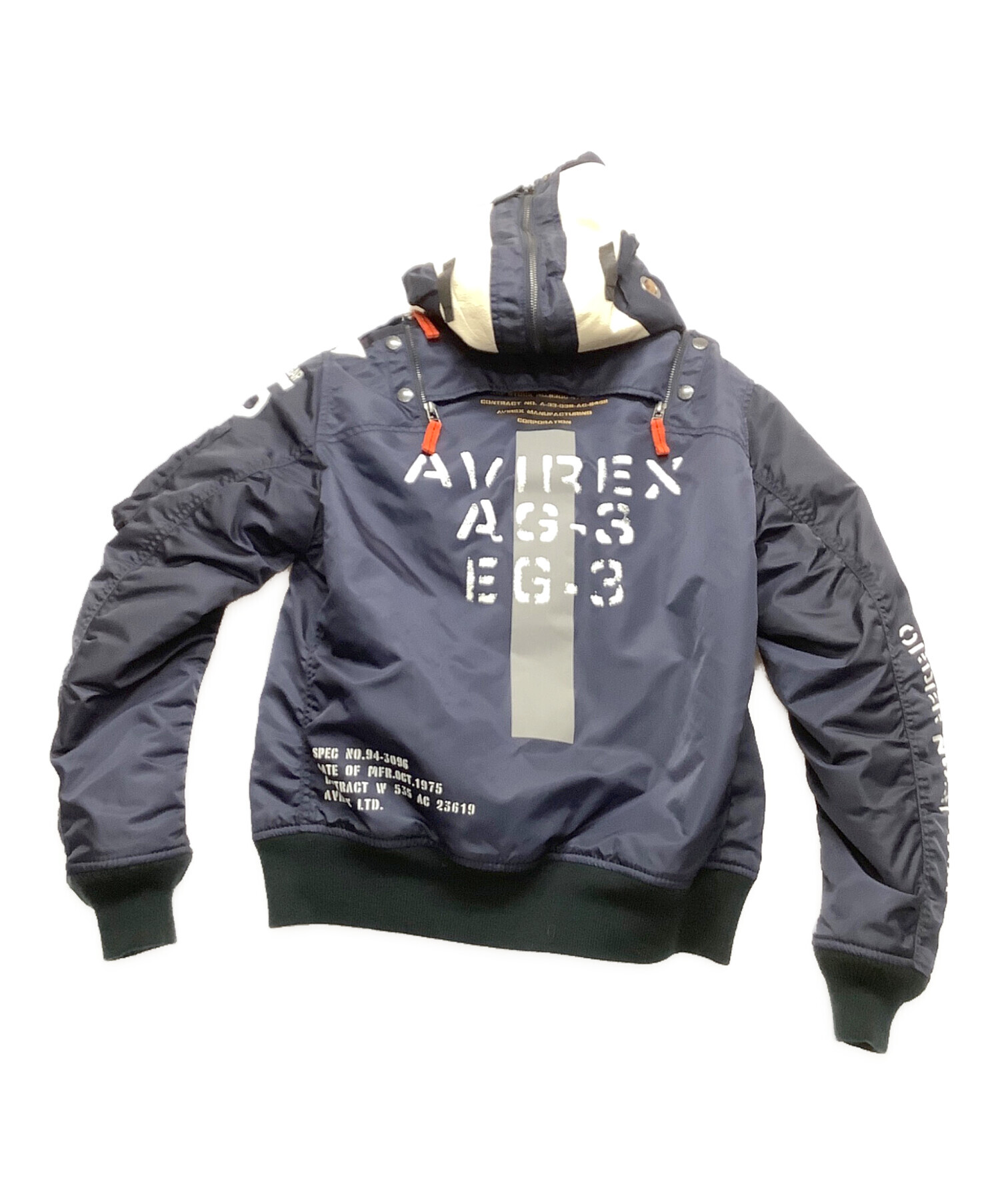 中古・古着通販】AVIREX (アヴィレックス) MA-1ジャケット ネイビー