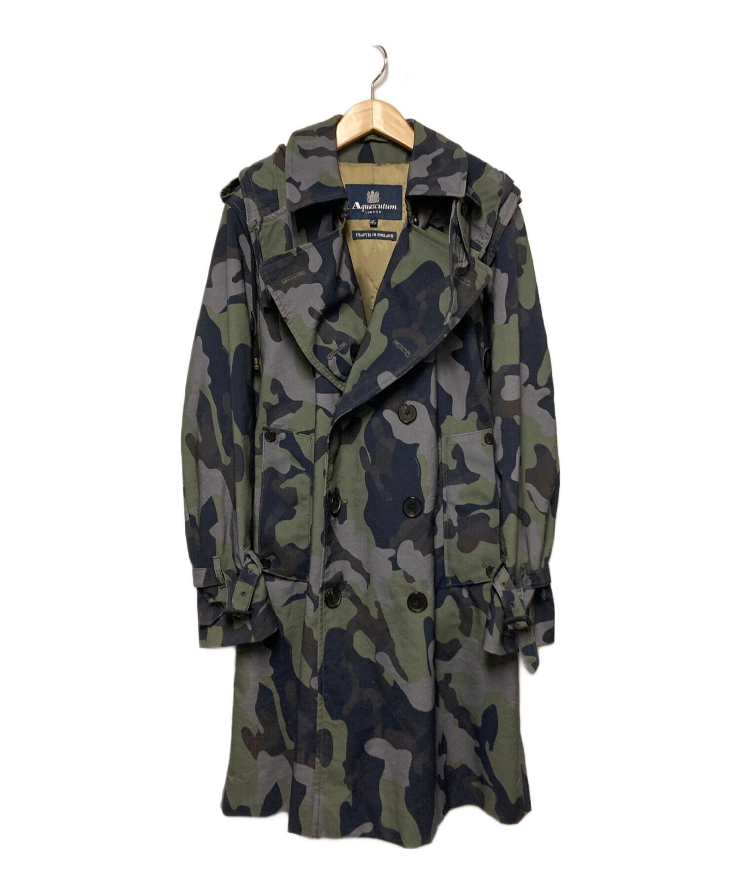 中古・古着通販】Aquascutum (アクアスキュータム) カモフラフーデッド