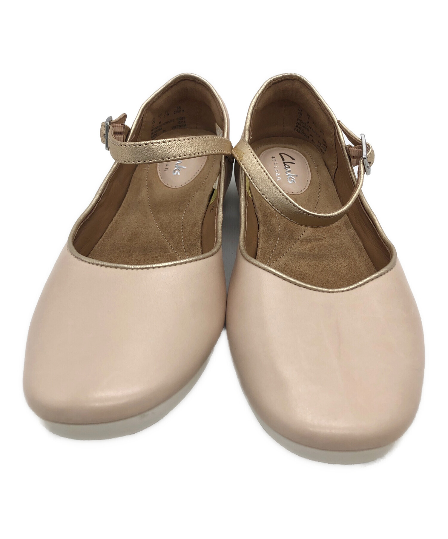 中古・古着通販】CLARKS (クラークス) ストラップシューズ ピンク