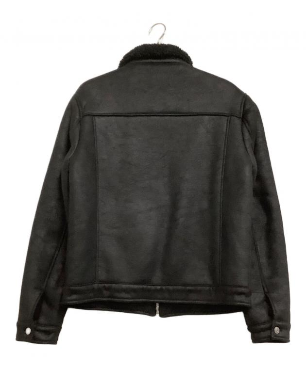 中古・古着通販】ZARA (ザラ) フェイクムートンジャケット ブラック