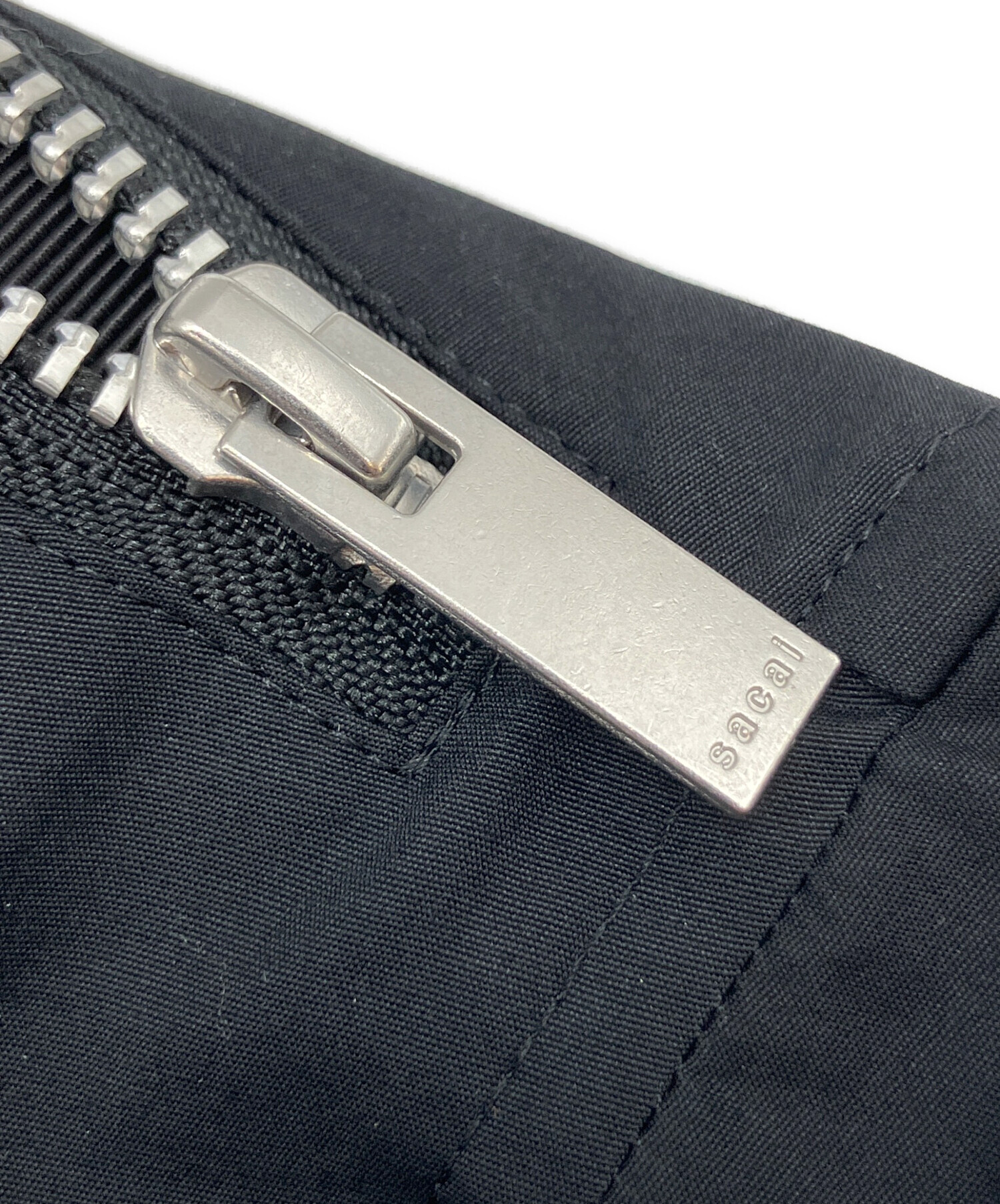 中古・古着通販】sacai (サカイ) 半袖ブラウス ブラック サイズ:SIZE 3