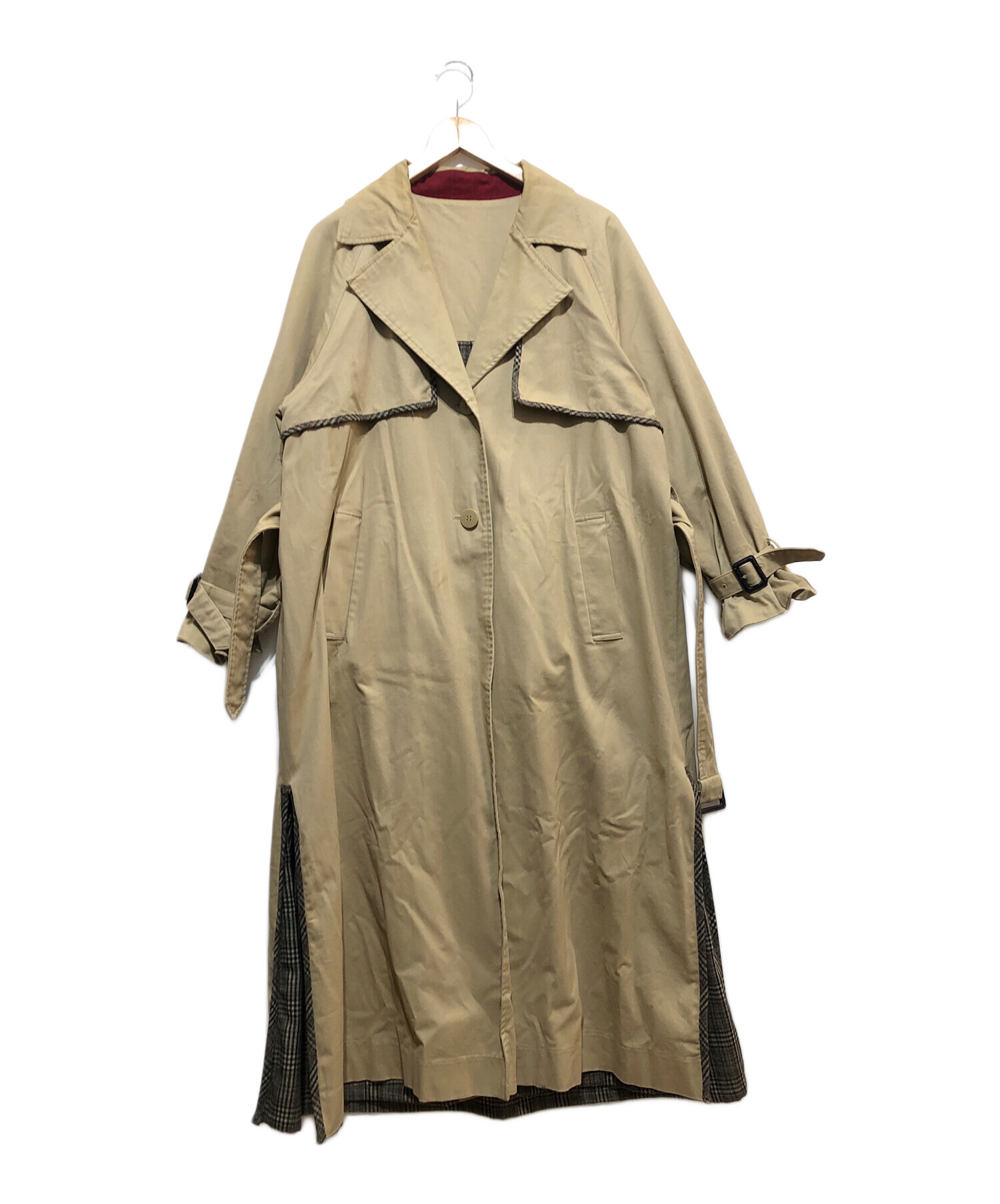 中古・古着通販】Ameri (アメリ) トレンチコート ベージュ サイズ:表記