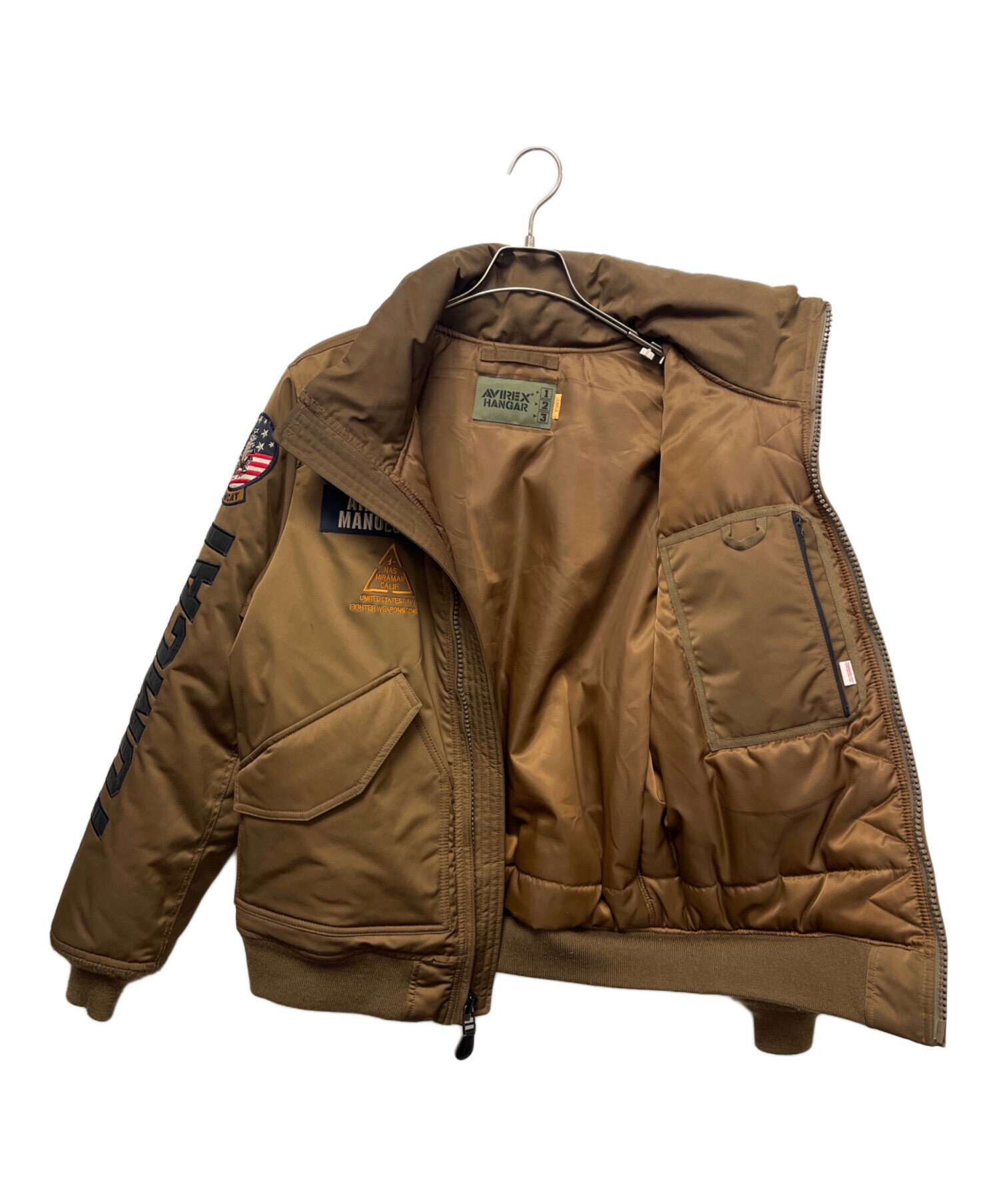 アヴィレックス フライトジャケット トップガン タグ付き ブラウン 2XL