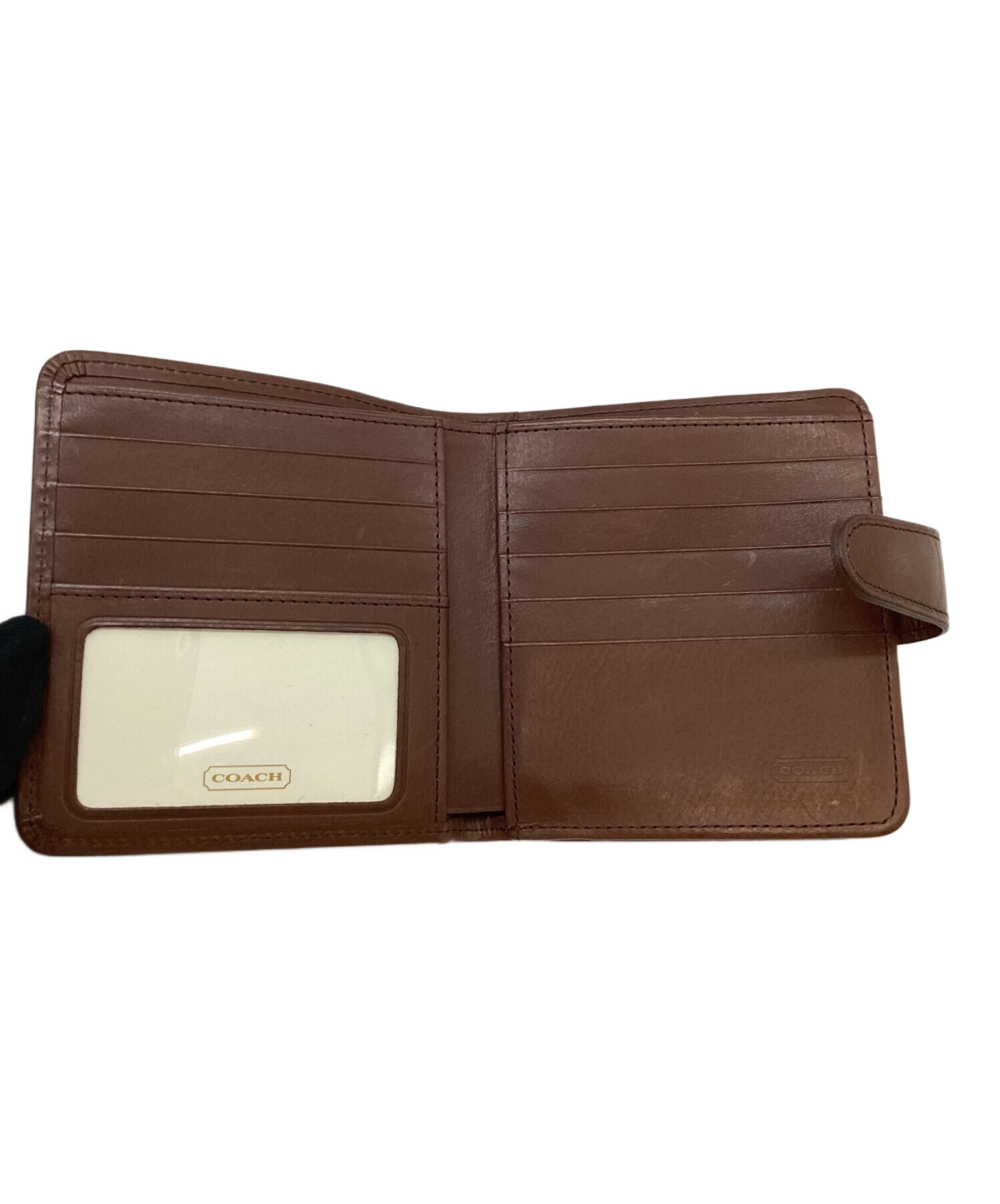 中古・古着通販】COACH (コーチ) がま口財布 ブラウン｜ブランド・古着
