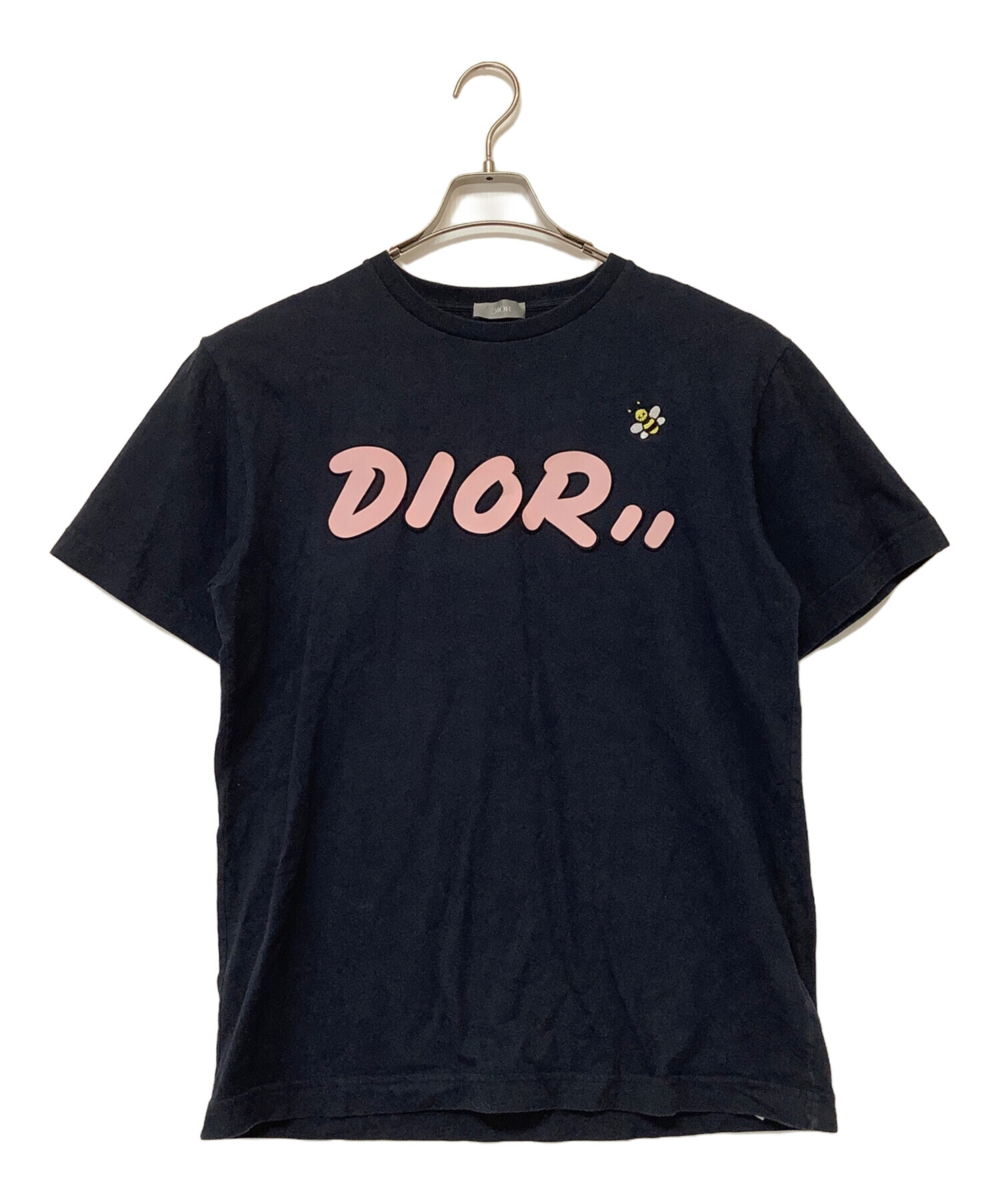 中古・古着通販】DIOR (ディオール) 半袖カットソー ネイビー×ピンク