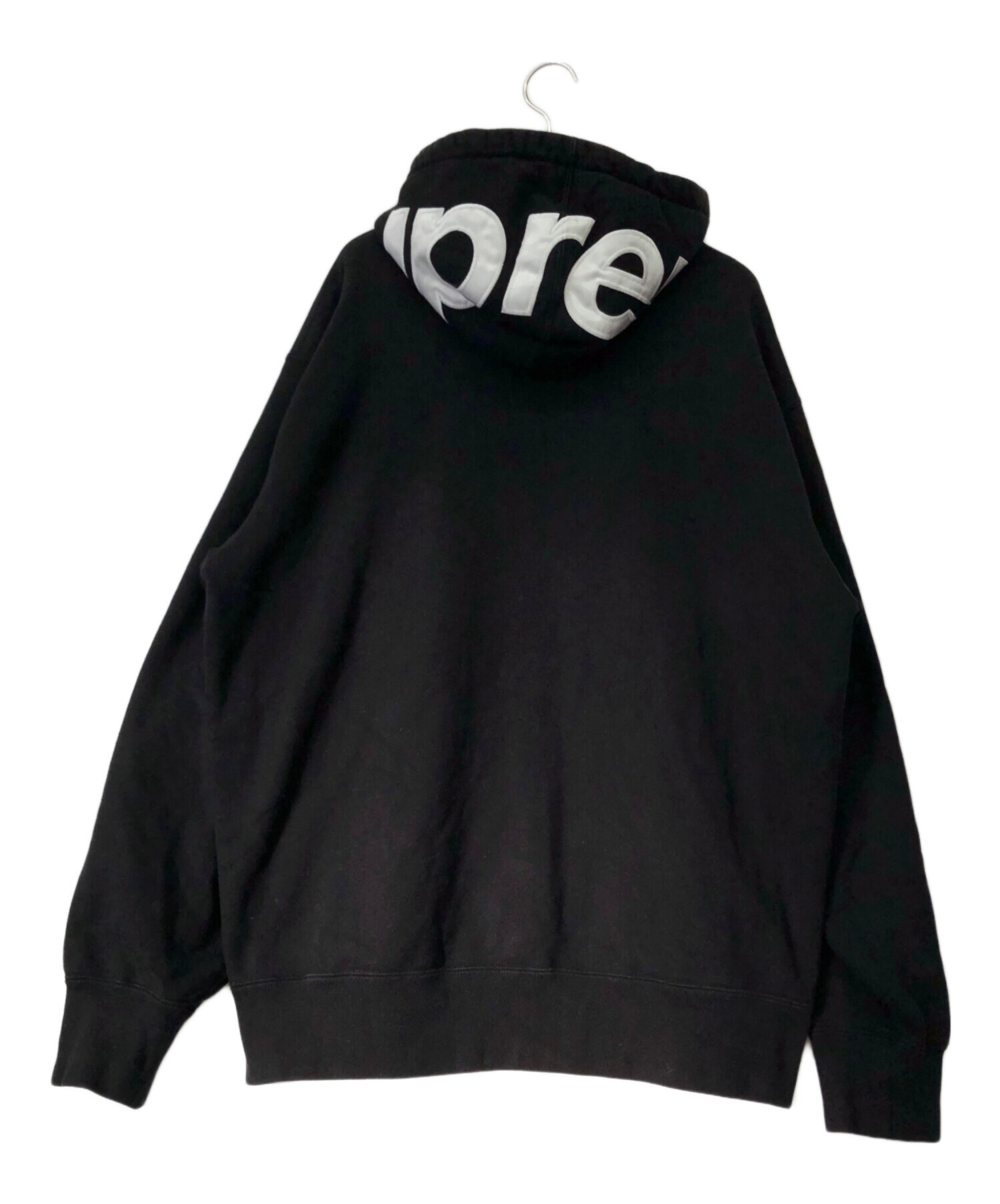中古・古着通販】SUPREME (シュプリーム) フードロゴパーカー ブラック