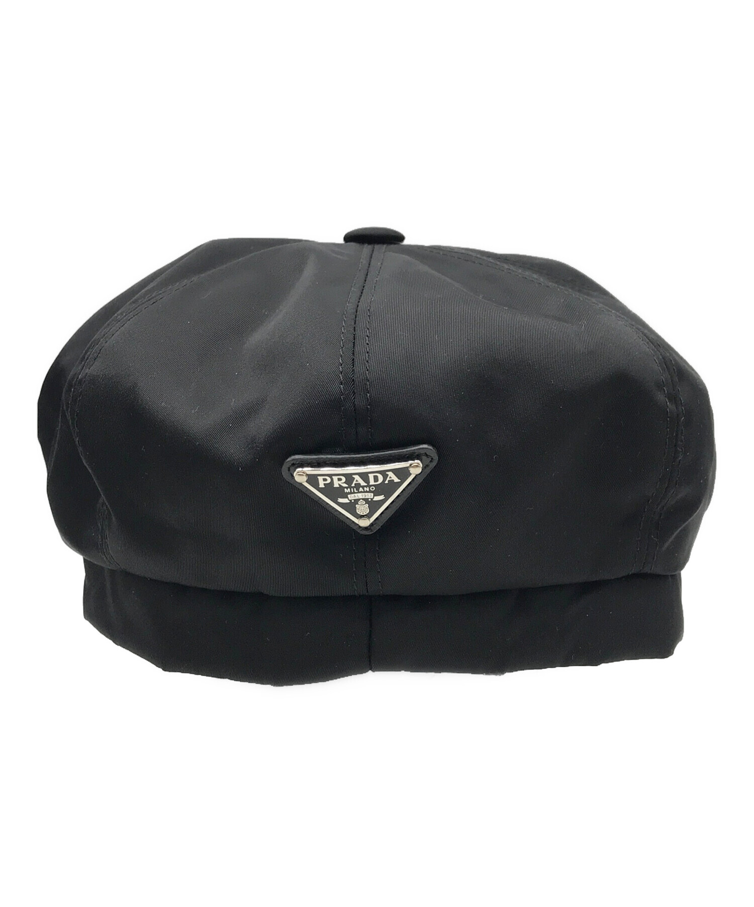 中古・古着通販】PRADA (プラダ) トライアングルロゴ キャスケット