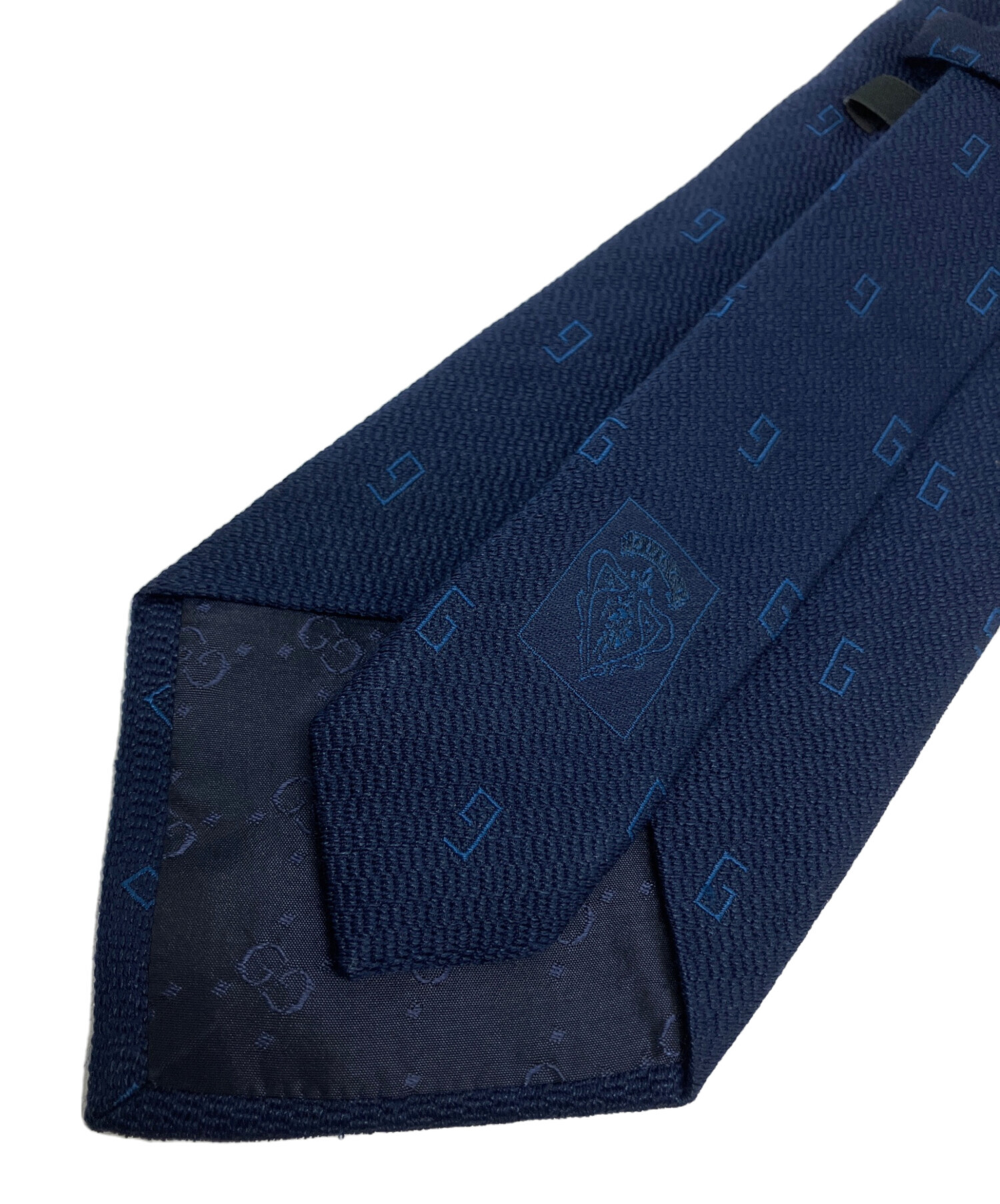 中古・古着通販】GUCCI (グッチ) ネクタイ ネイビー サイズ:不明
