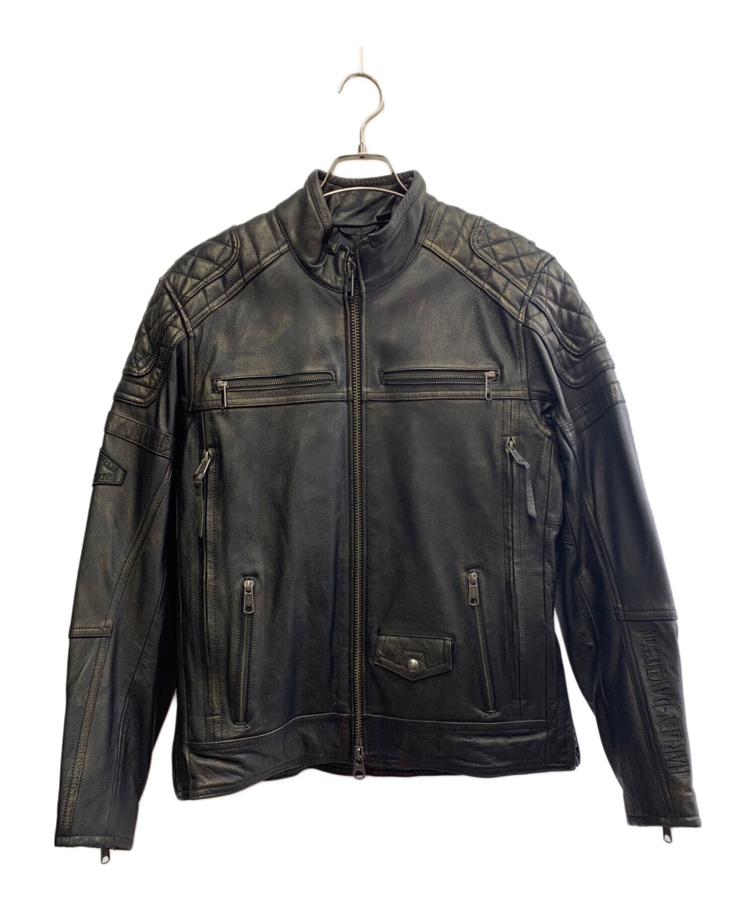 HARLEY Harley Davidson ブラック レザー ライダースジャケット M